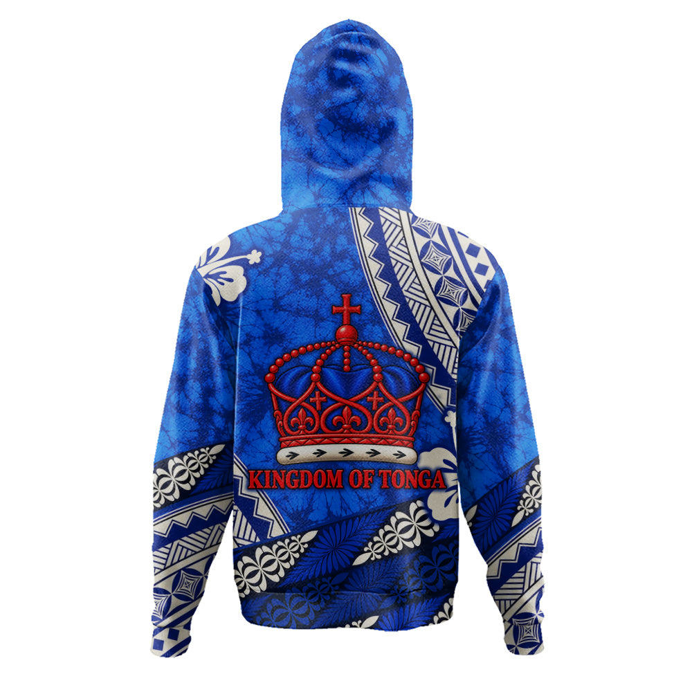 Tonga Hoodie Kingdom Crown Polynesian Floral Pride