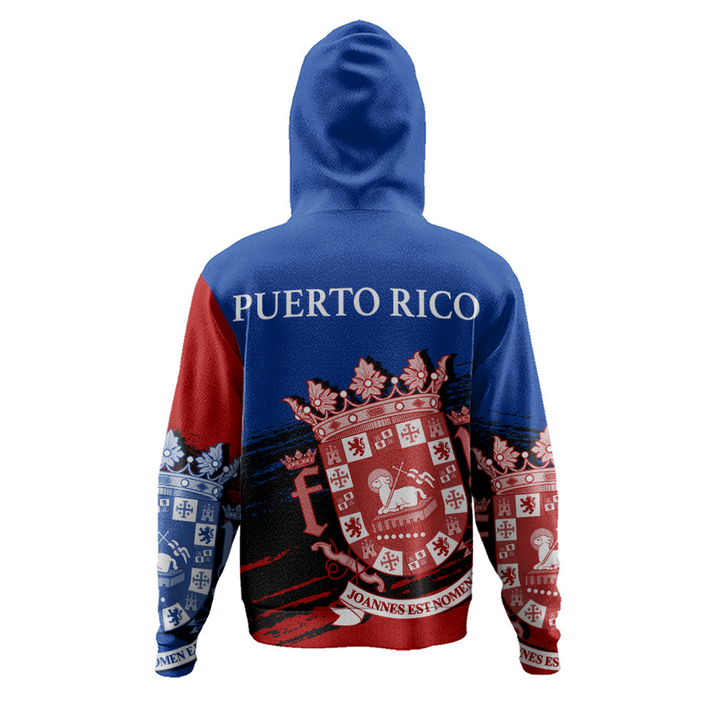 Puerto Rico Hoodie Coat Of Arms Pride Style