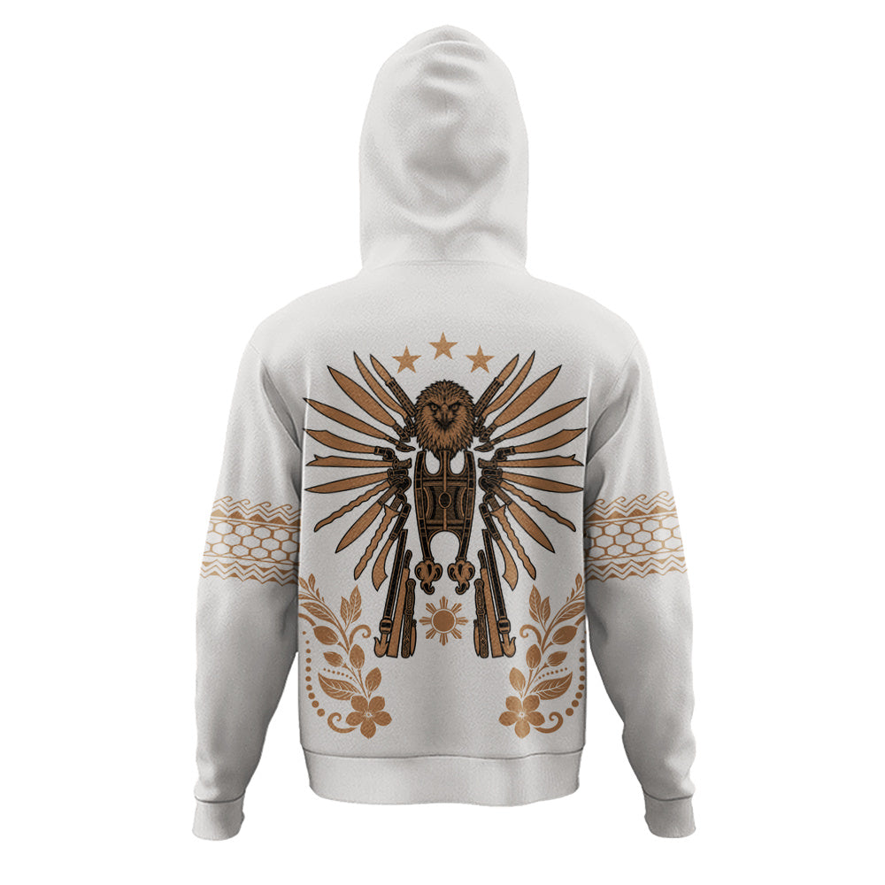 Philippines Filipinos Hoodie Sampaguita With Eagle Sun Filipino Heritage