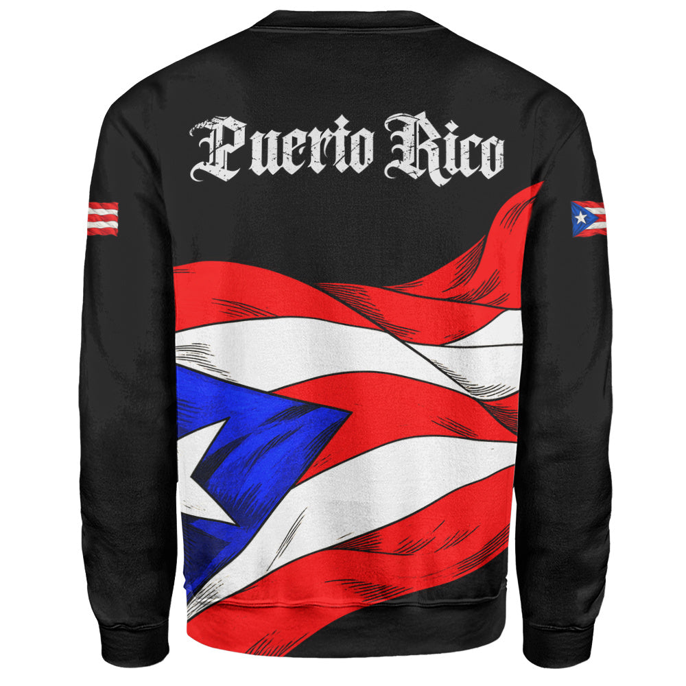 Puerto Rico Sweatshirt Coqui Flag Boricua Heritage