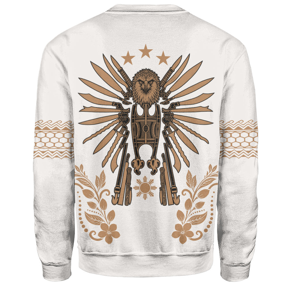 Philippines Filipinos Sweatshirt Sampaguita With Eagle Sun Filipino Heritage