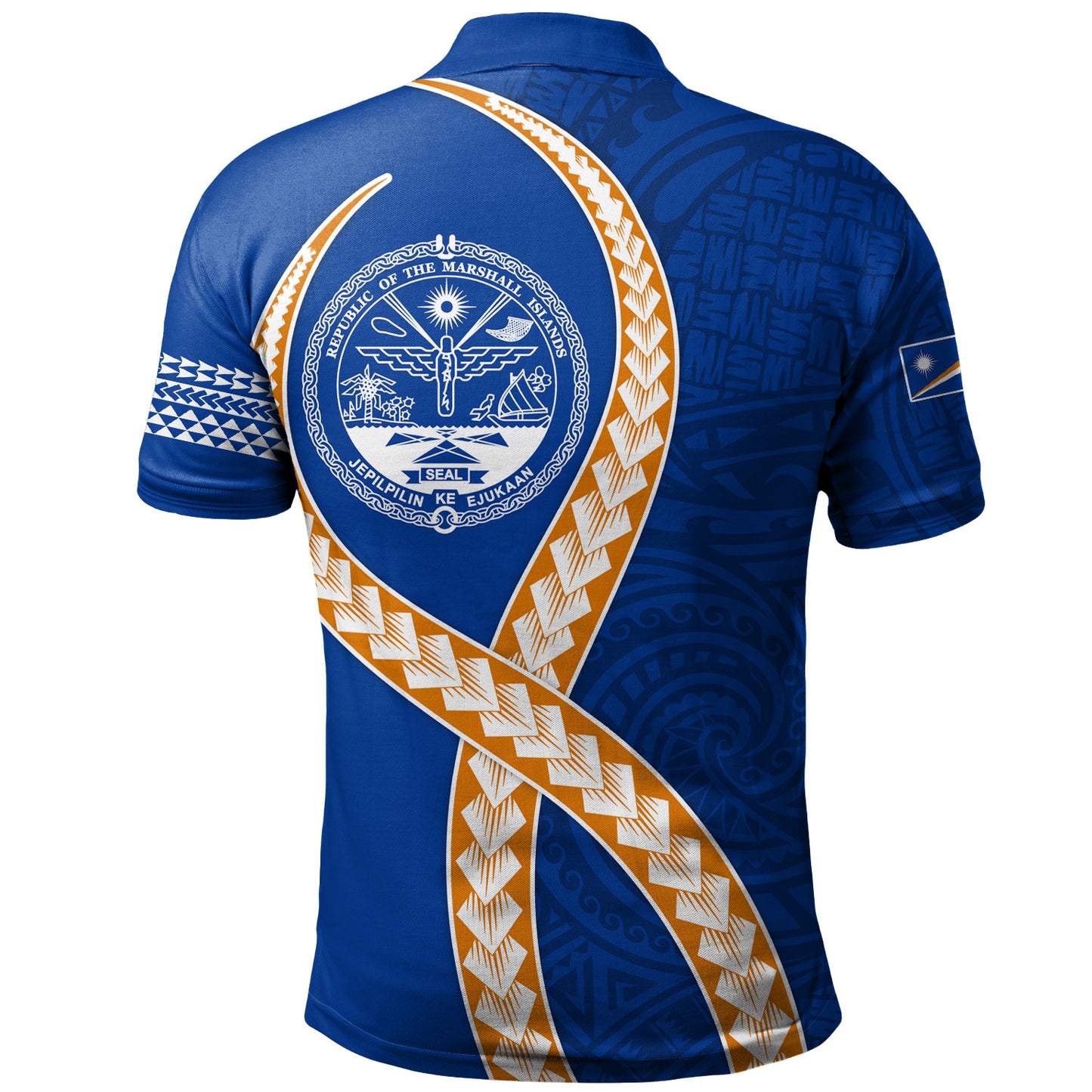 Marshall Islands Polo Shirt Tribal Polynesian In My Heart