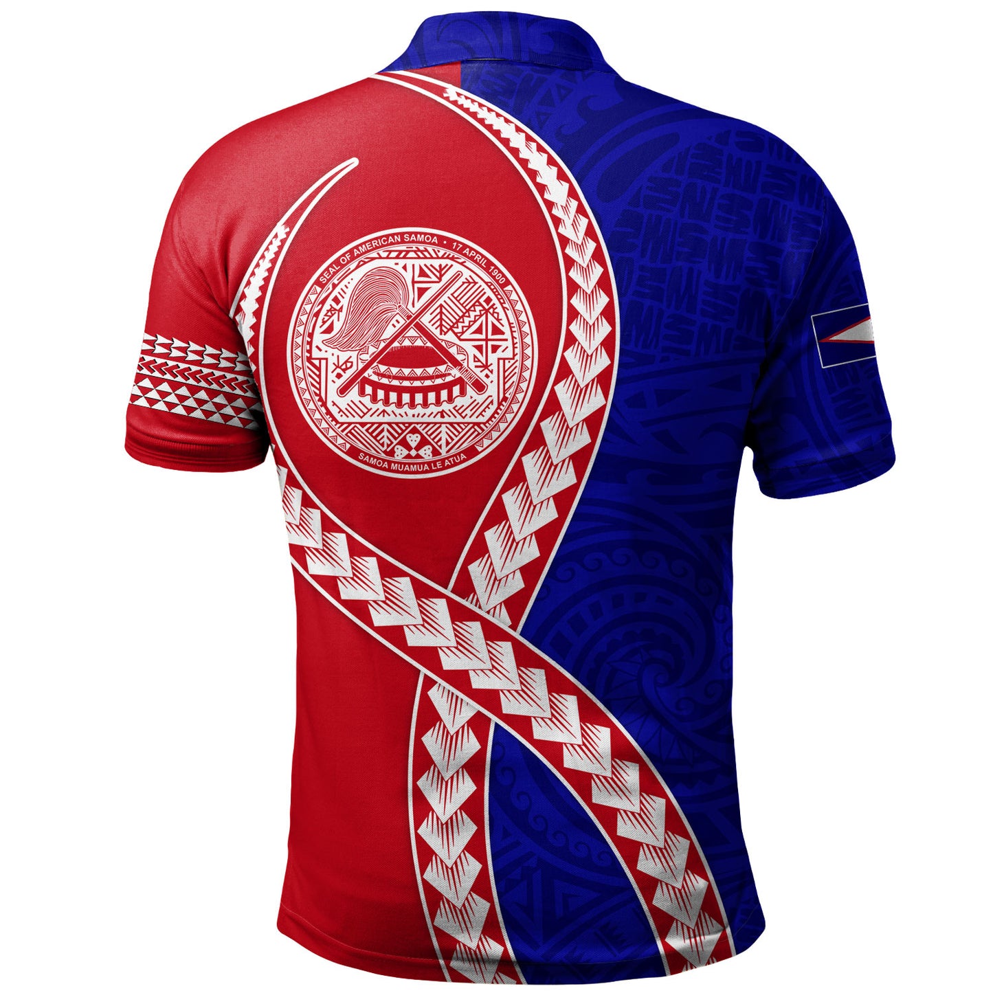 American Samoa Polo Shirt Tribal Polynesian In My Heart