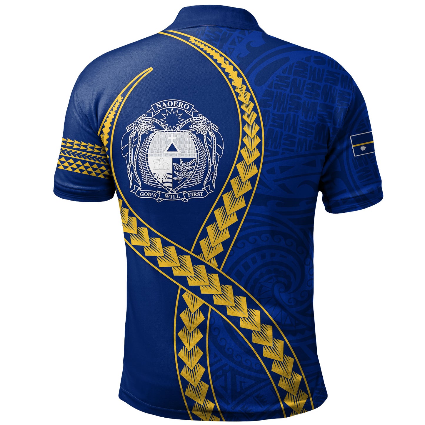 Nauru Polo Shirt Tribal Polynesian In My Heart