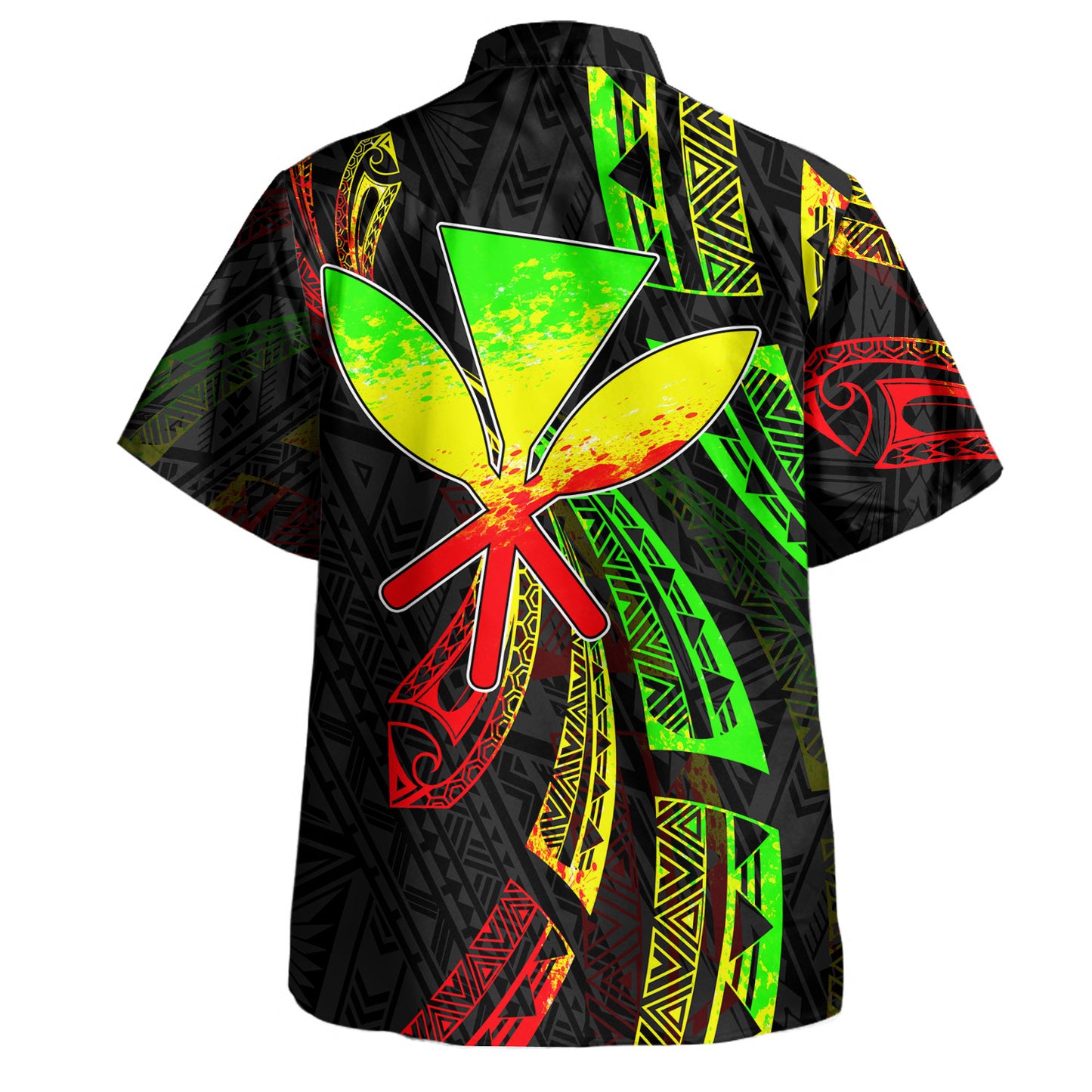 Hawaii Hawaiian Shirt Kanaka Maoli Polynesian Pattern Reggae Color