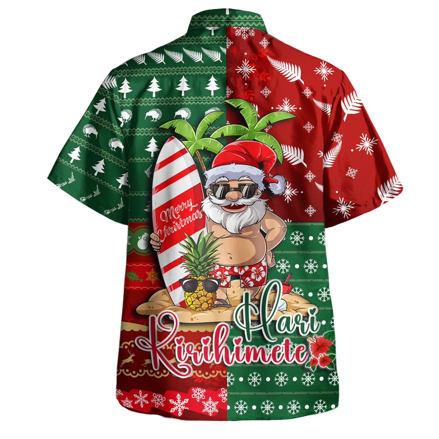 New Zealand Hawaiian Shirt Maori Hari Kirihimete Tropical Xmas Patterns