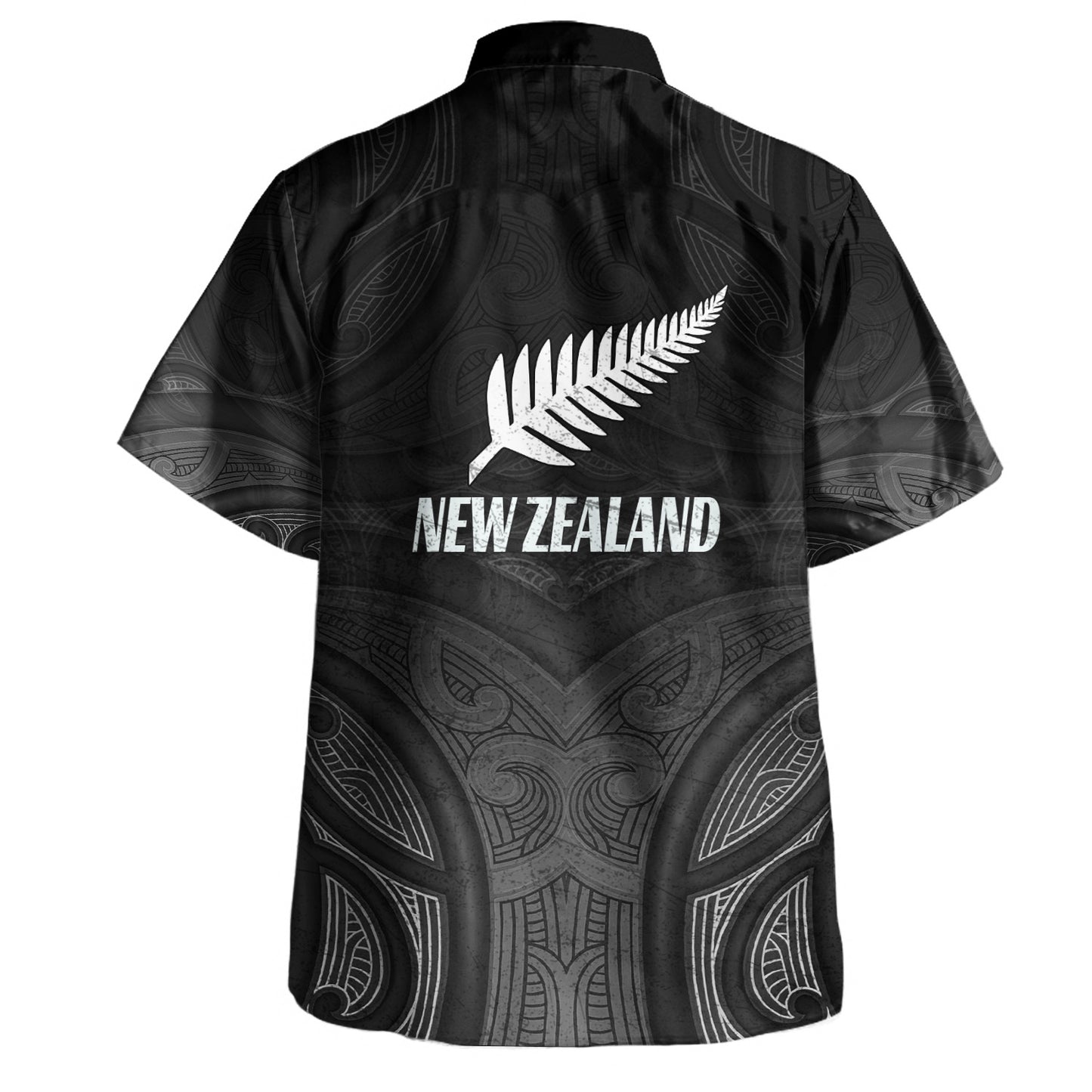 New Zealand Hawaiian Shirt Rugby Ball Style
