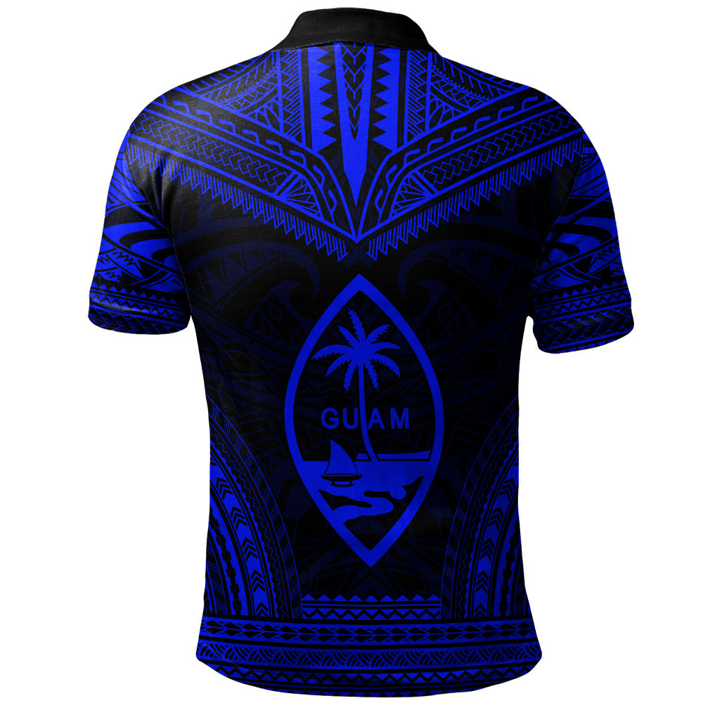 Guam Polo Shirt Custom Personalised Polynesian Chief Tattoo