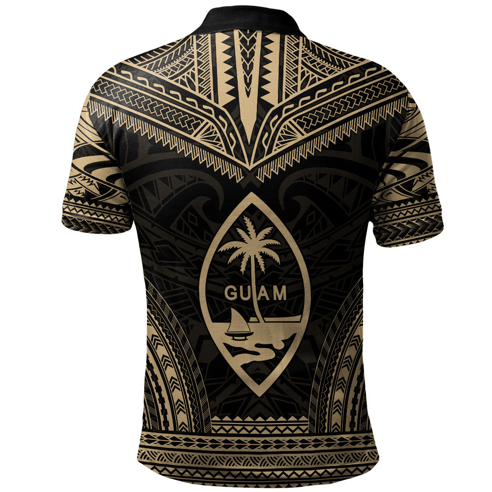 Guam Polo Shirt Custom Personalised Polynesian Chief Tattoo