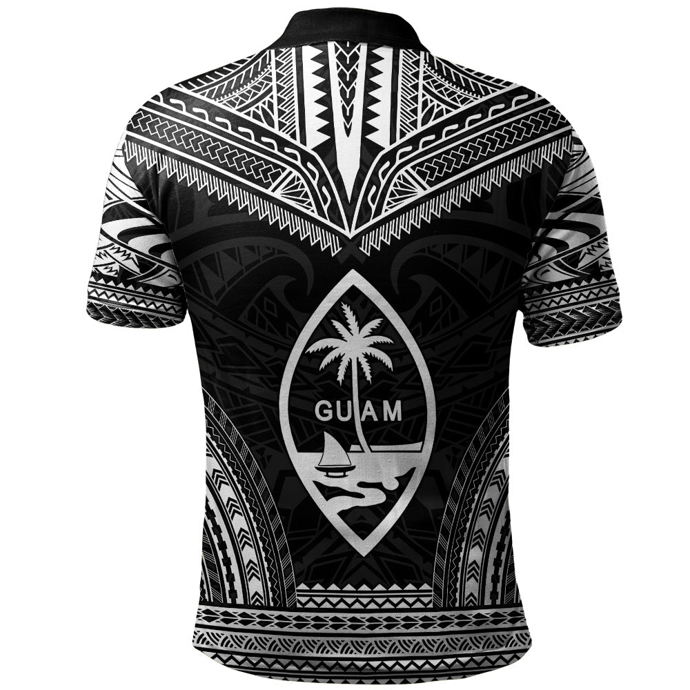 Guam Polo Shirt Custom Personalised Polynesian Chief Tattoo