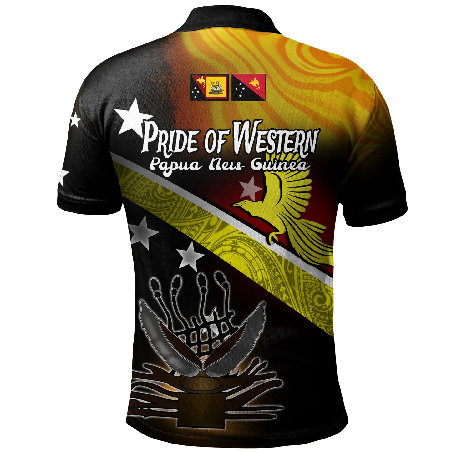 Papua New Guinea Polo Shirt Pride Of Western PNG