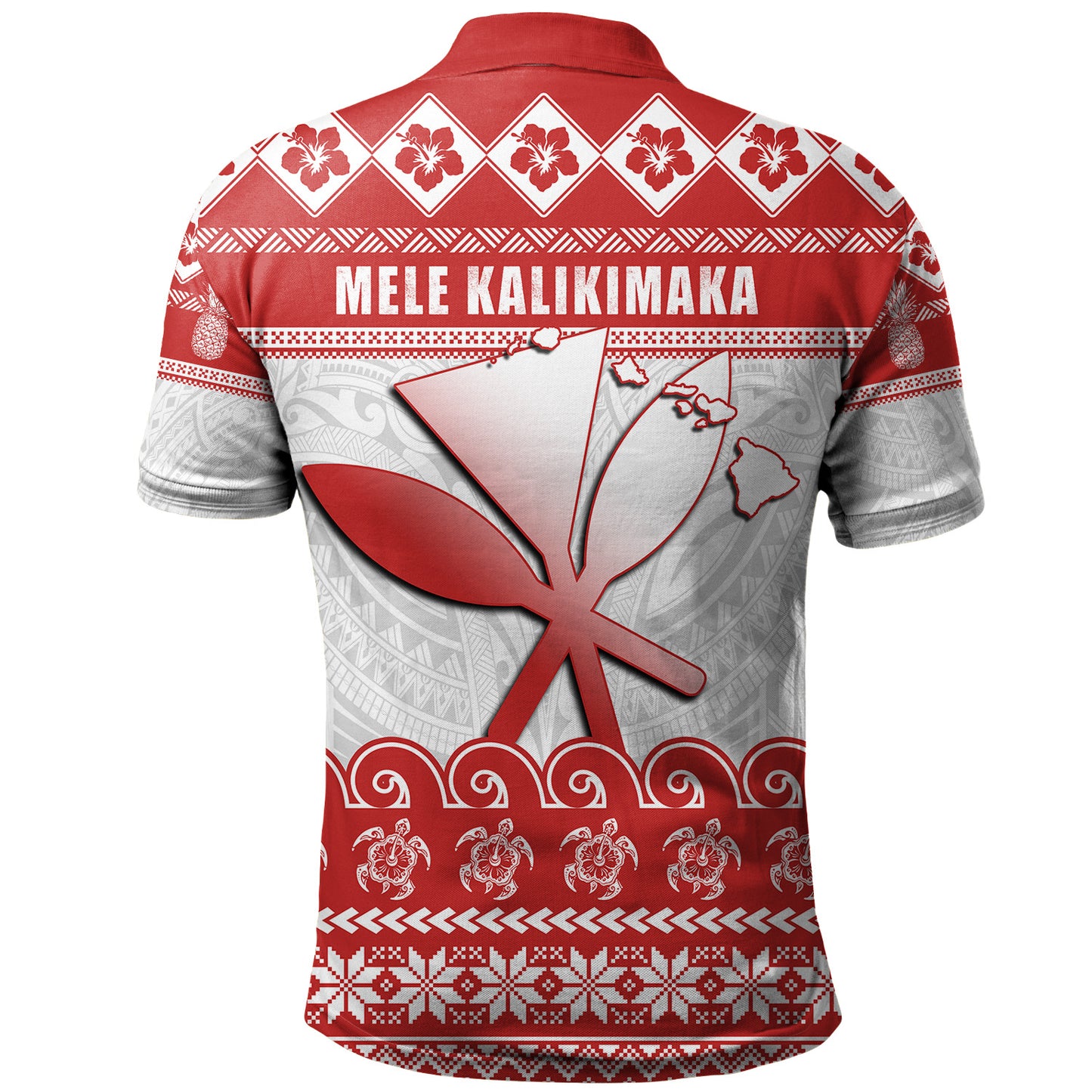 Hawaii Polo Shirt Santa Surfing Merry Christmas Kanaka Maoli