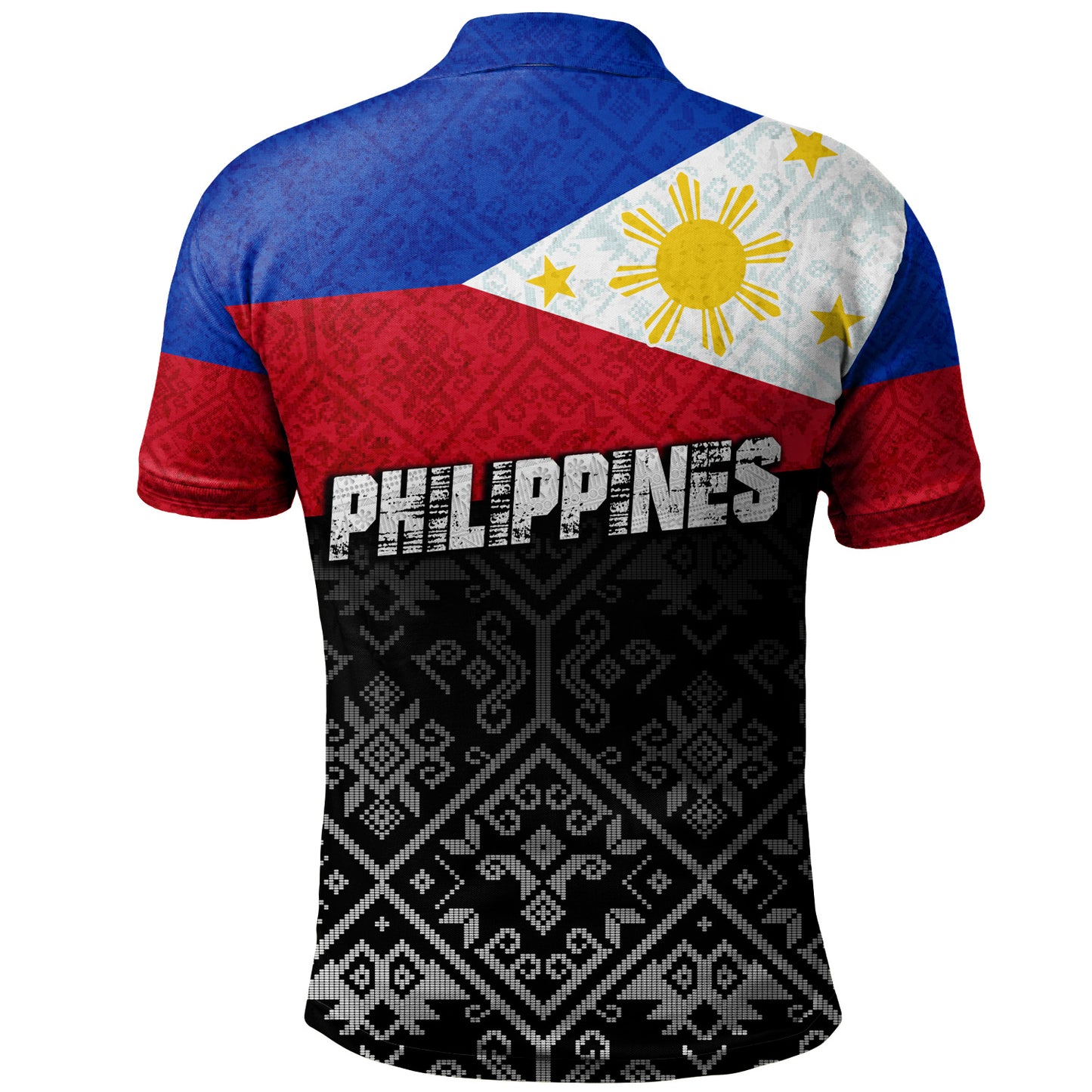 Philippines Filipinos Polo Shirt Pinoy Pride Grunge Style