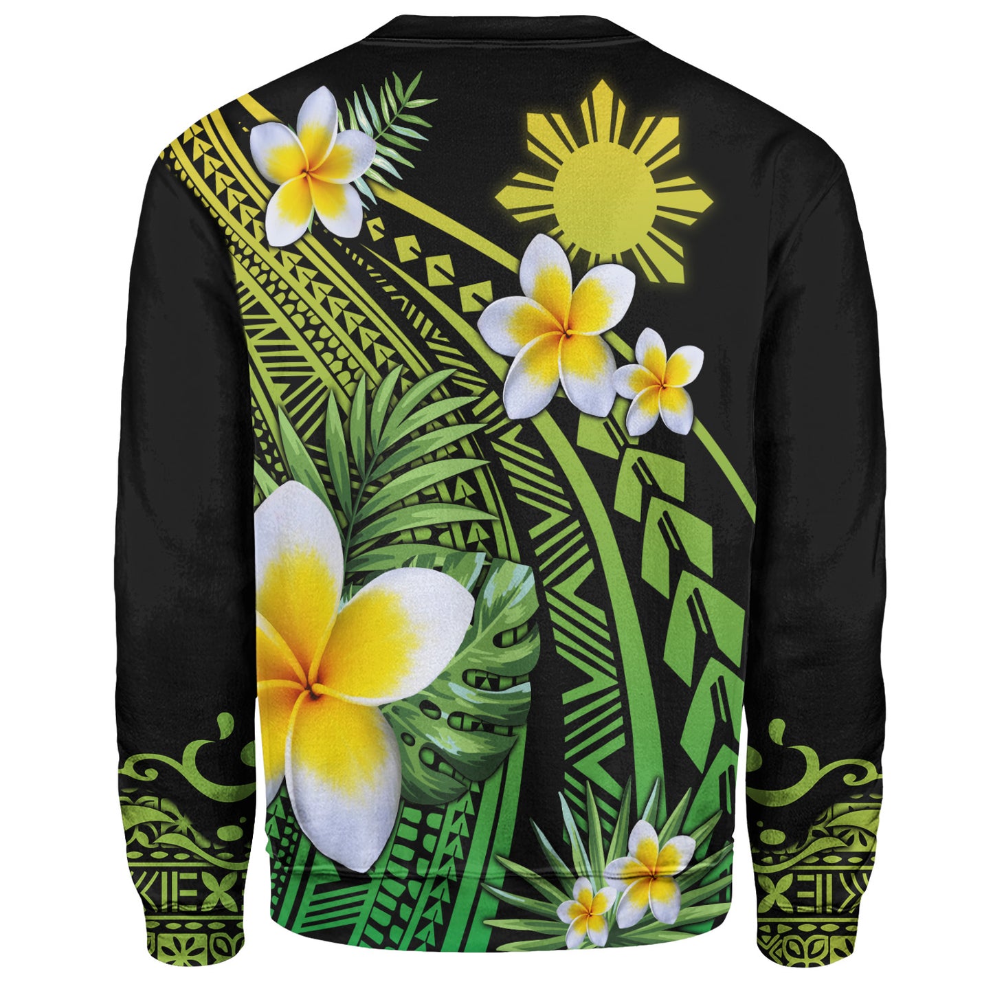 Philippines Filipinos Sweatshirt Plumeria Polynesian Pattern