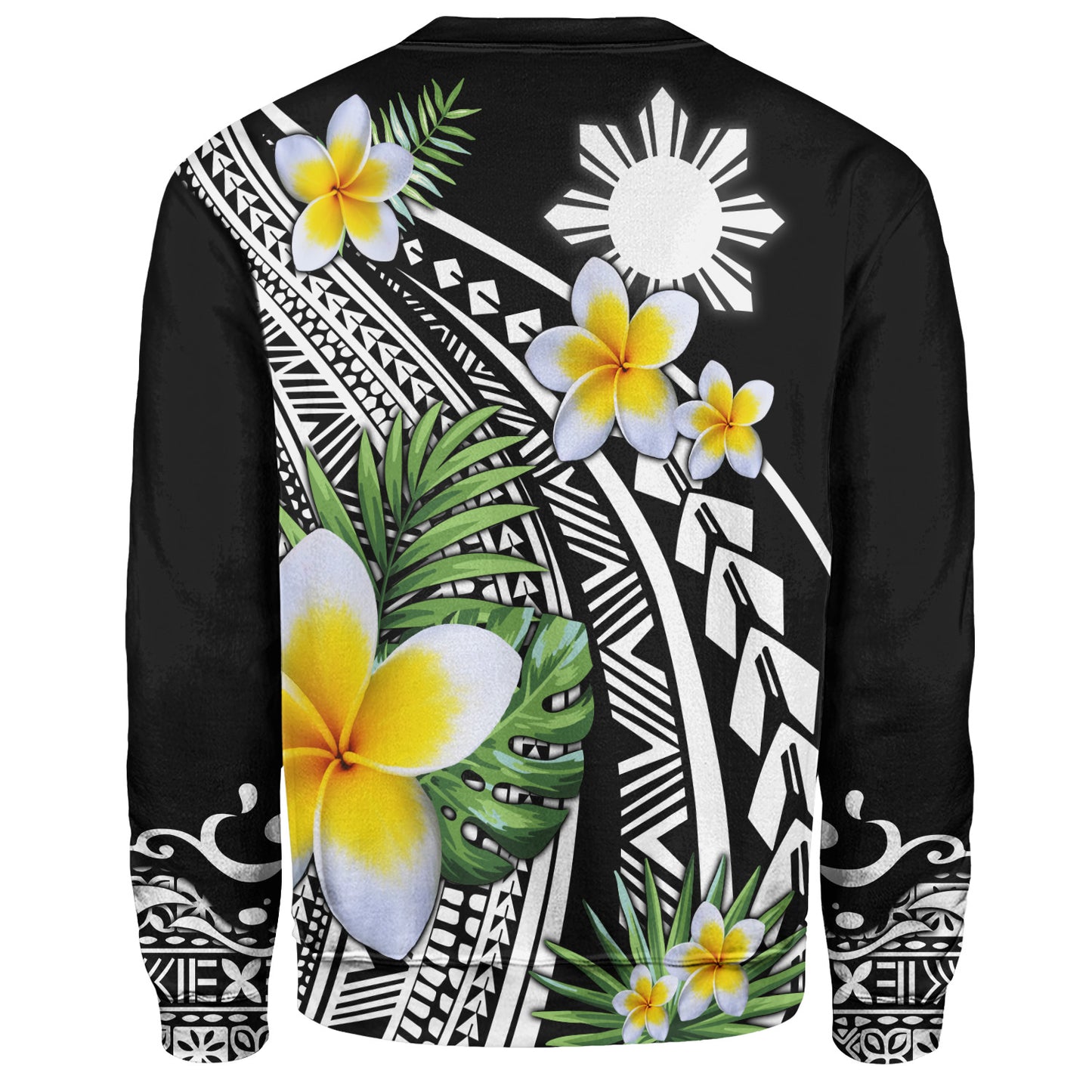 Philippines Filipinos Sweatshirt Plumeria Polynesian Pattern