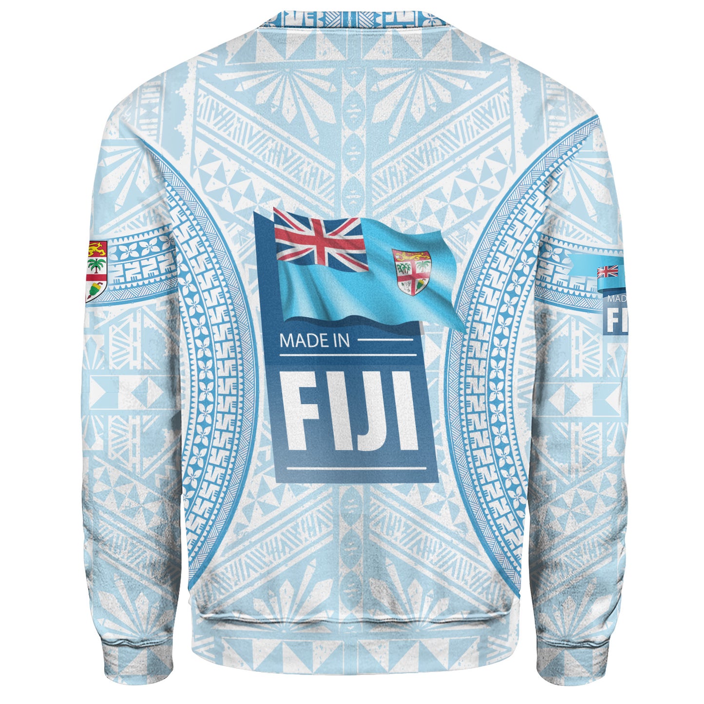 Fiji Sweatshirt Fijian Tapa Style