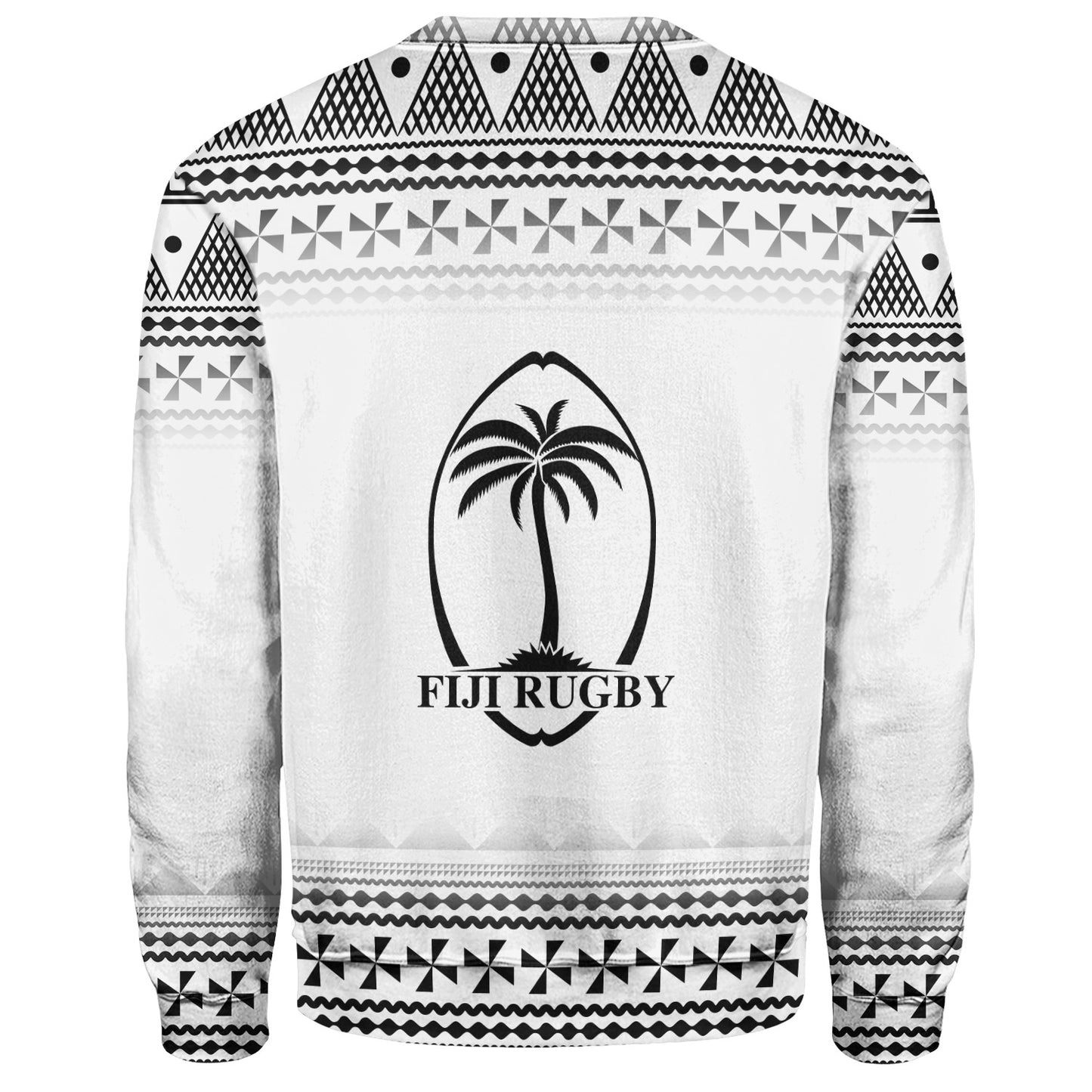 Fiji Sweatshirt Rugby Ball Tapa Patterns