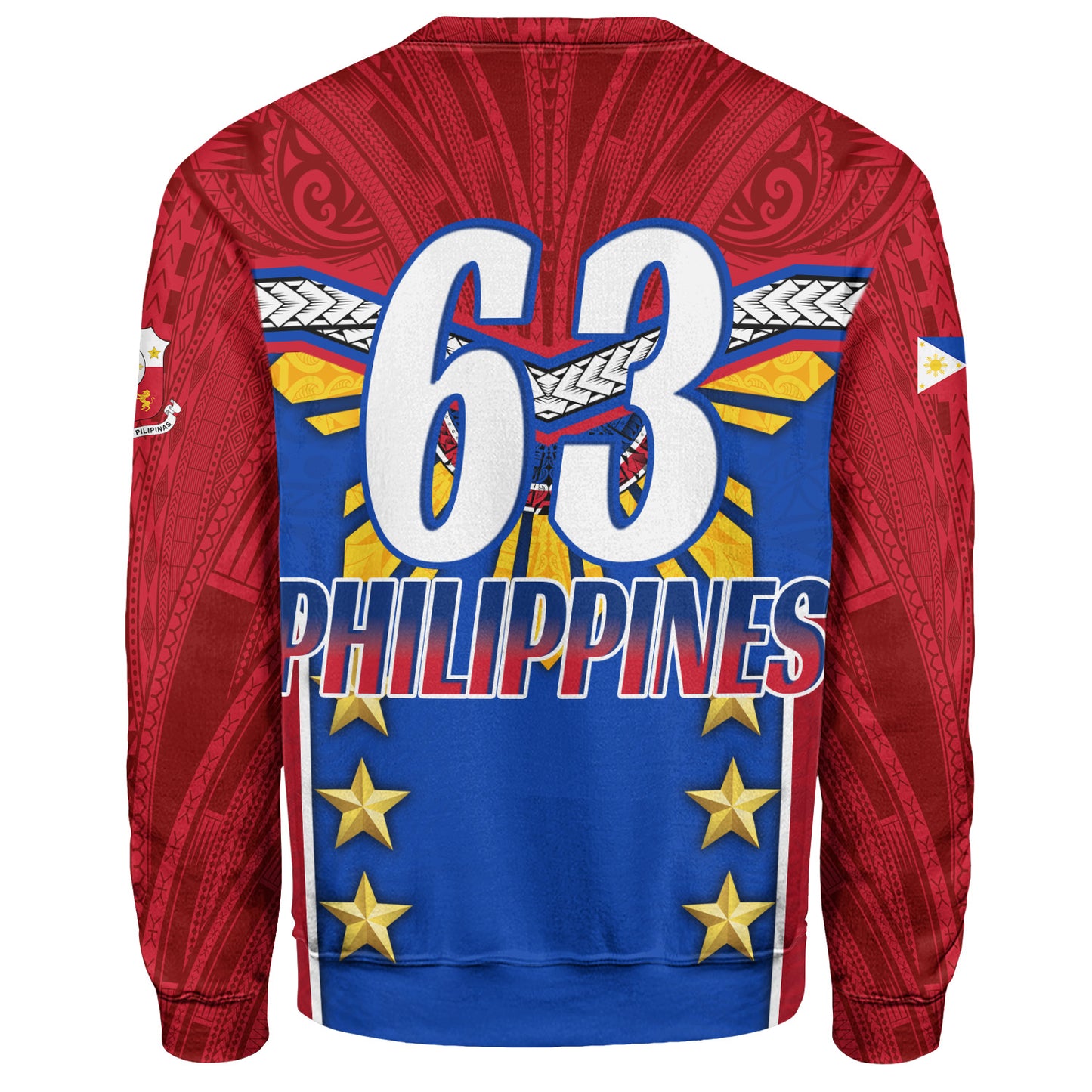 Philippines Filipinos Sweatshirt Half-Up Style Flag