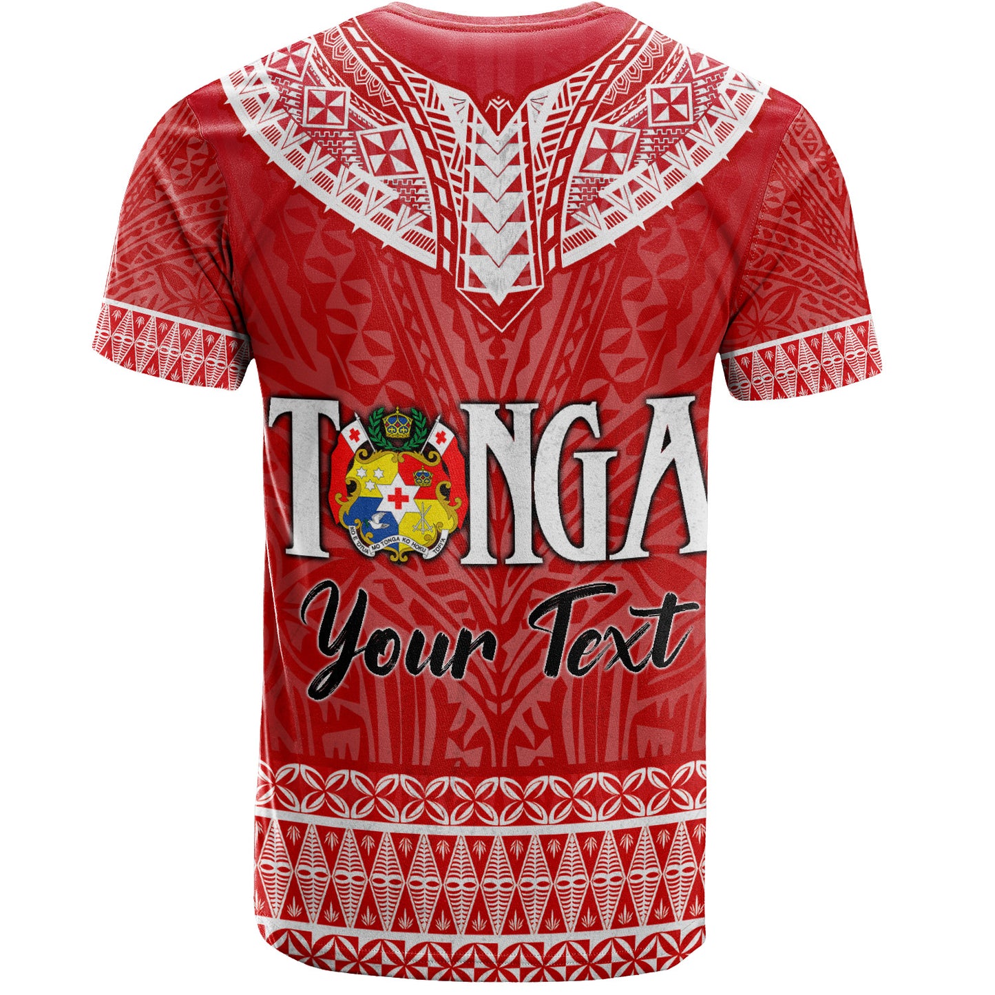 Tonga Custom Personalised T-Shirt Happy National Day