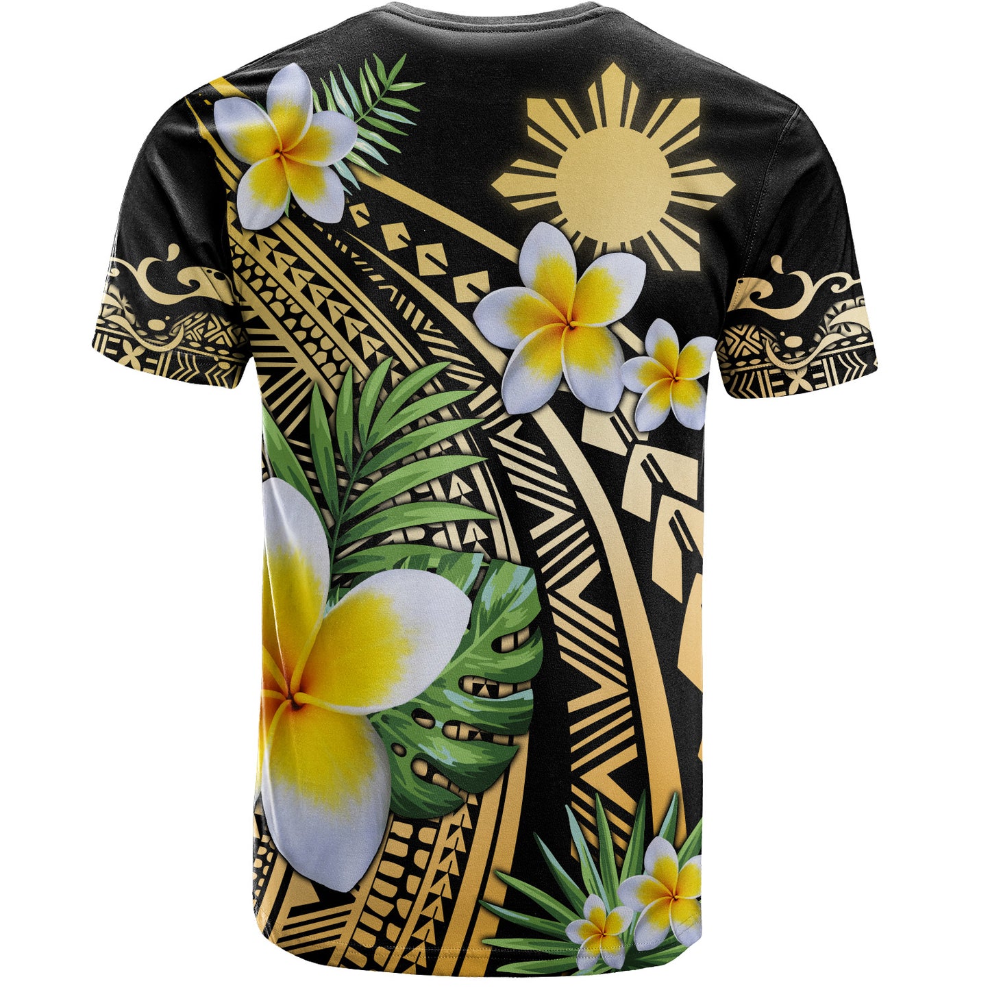 Philippines Filipinos T-Shirt Plumeria Polynesian Pattern