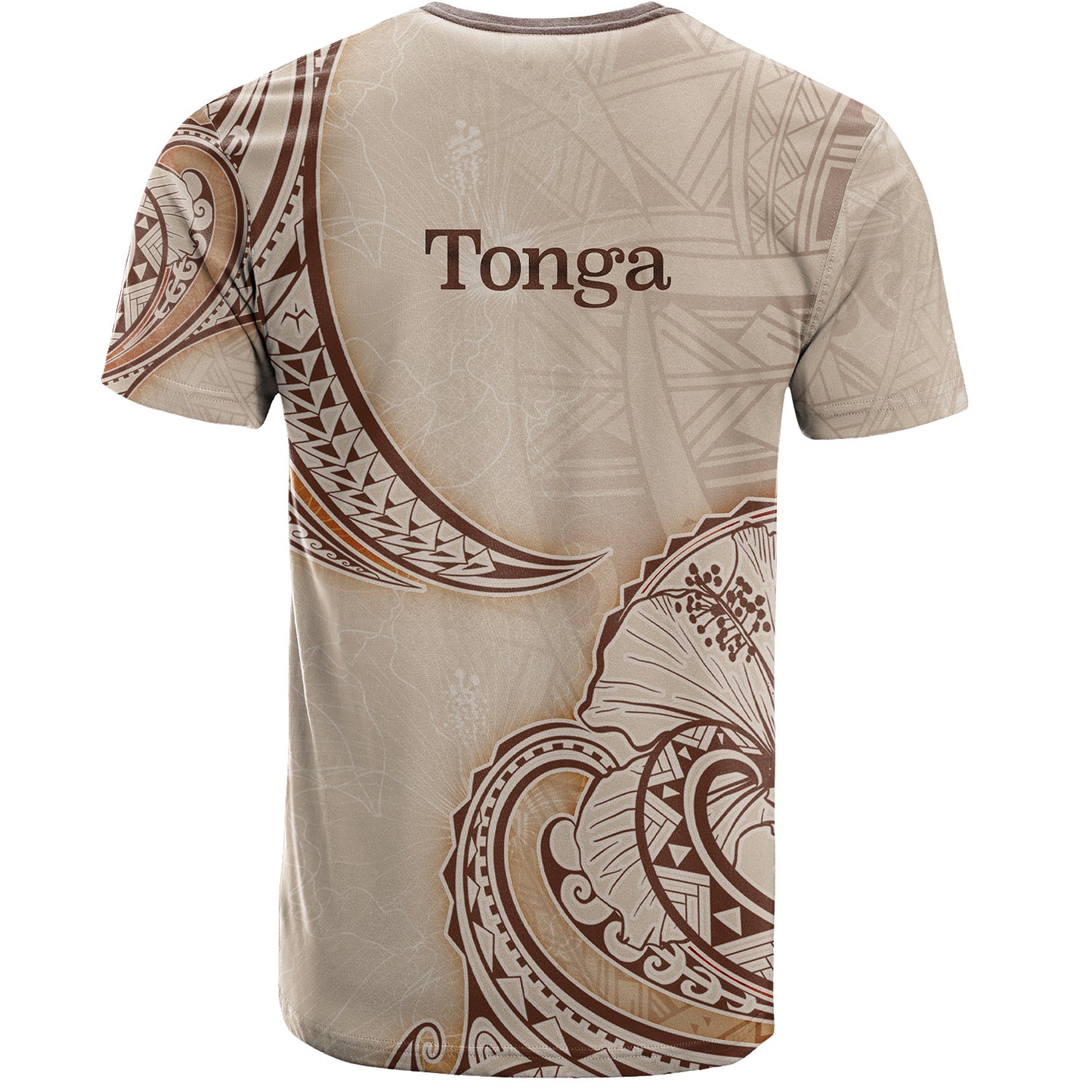 Tonga T-Shirt Hibiscus Flowers Vintage Style