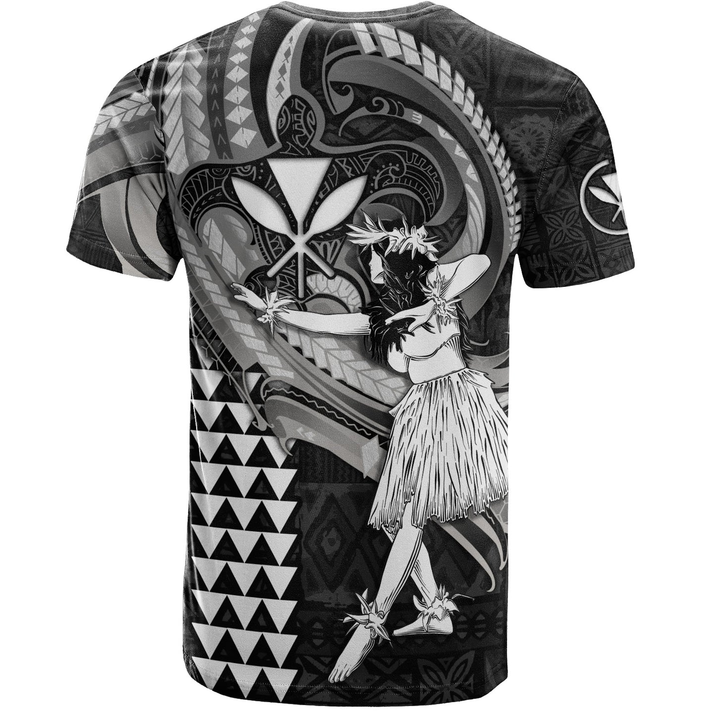 Hawaii T-Shirt Kanaka Maoli Hula Girls Polynesian Traditional Tattoo