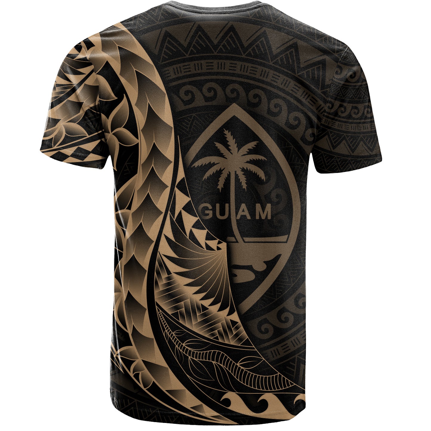 Guam T-Shirt - Custom Personalised Polynesian Pattern Style