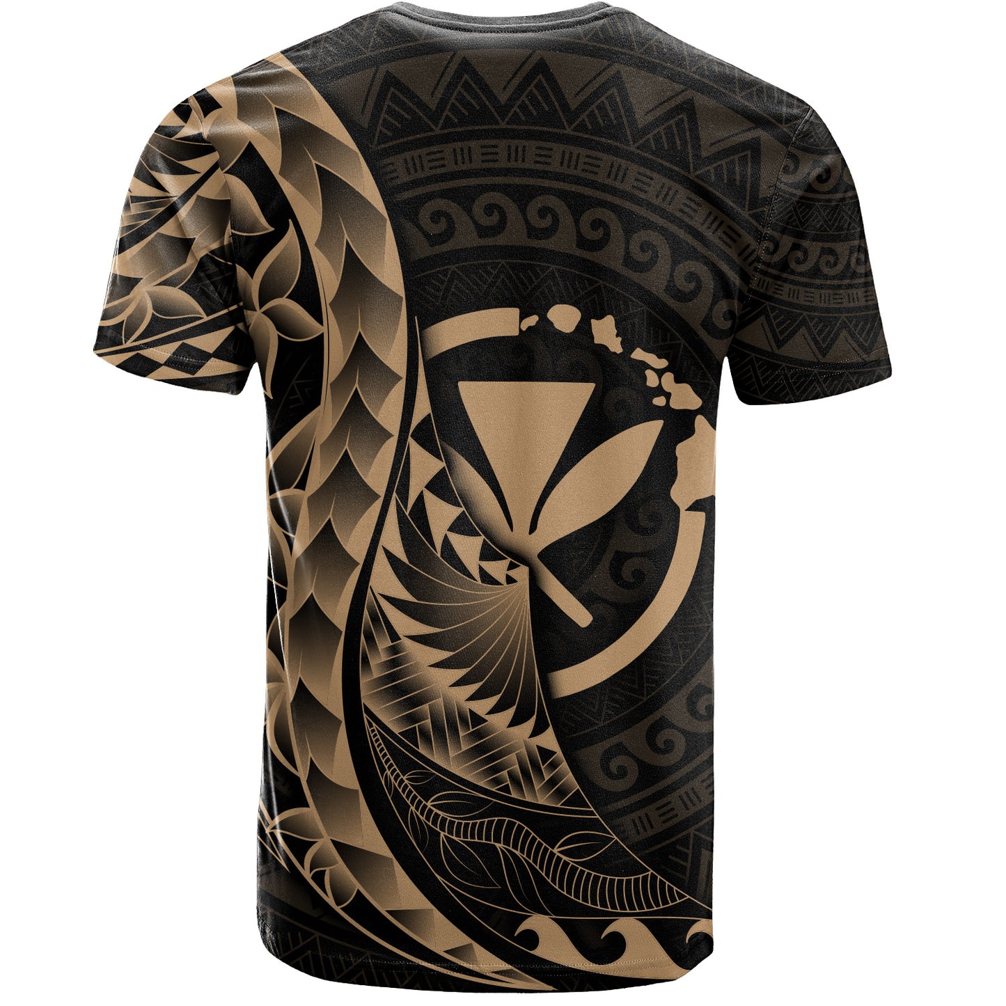 Hawaii Kanaka Maoli T-Shirt - Custom Personalised Polynesian Pattern Style