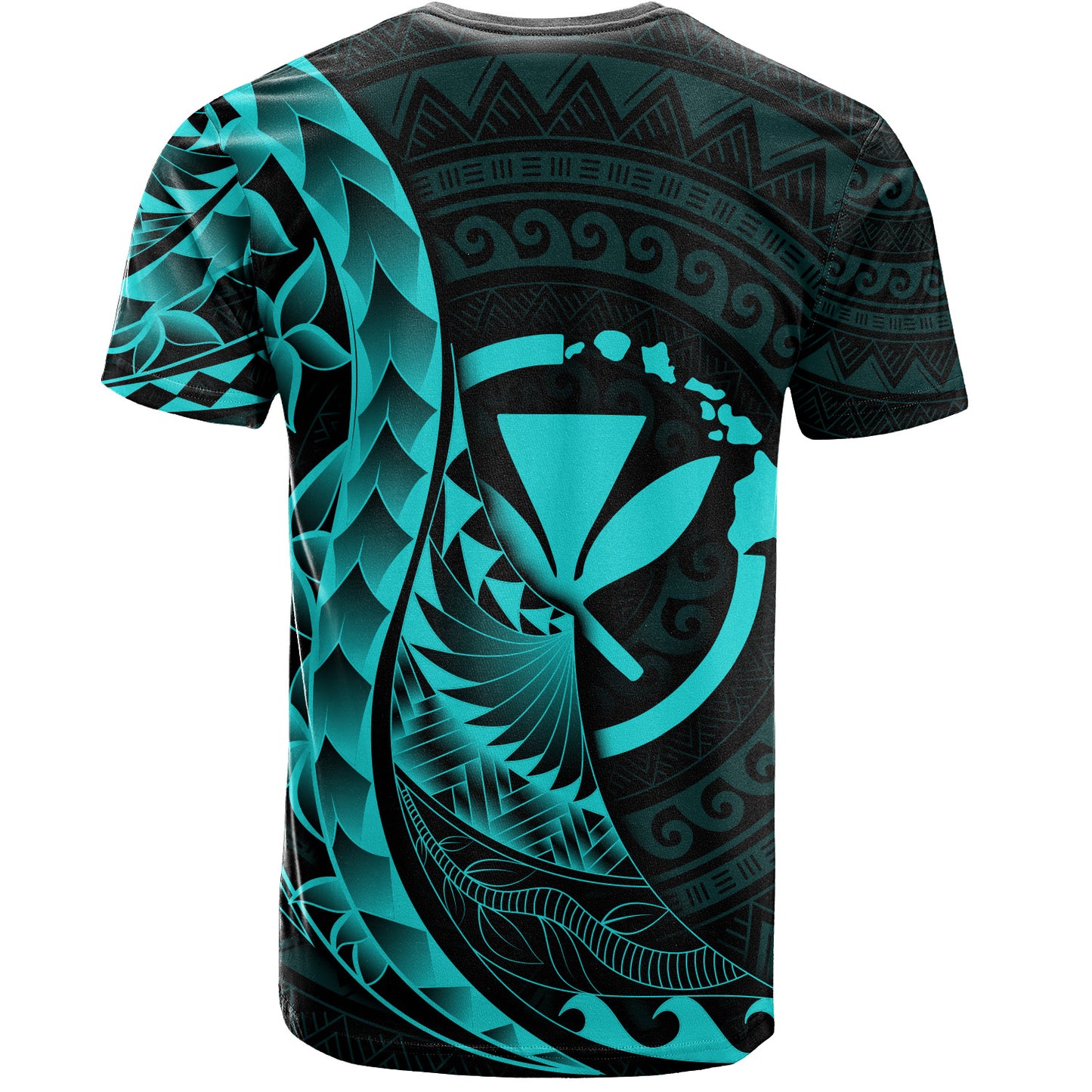 Hawaii Kanaka Maoli T-Shirt - Custom Personalised Polynesian Pattern Style