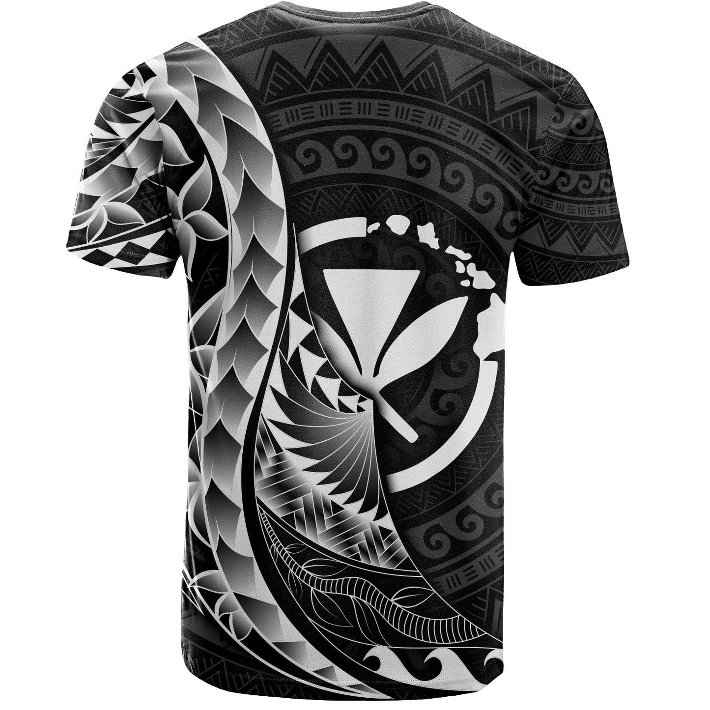Hawaii Kanaka Maoli T-Shirt - Custom Personalised Polynesian Pattern Style