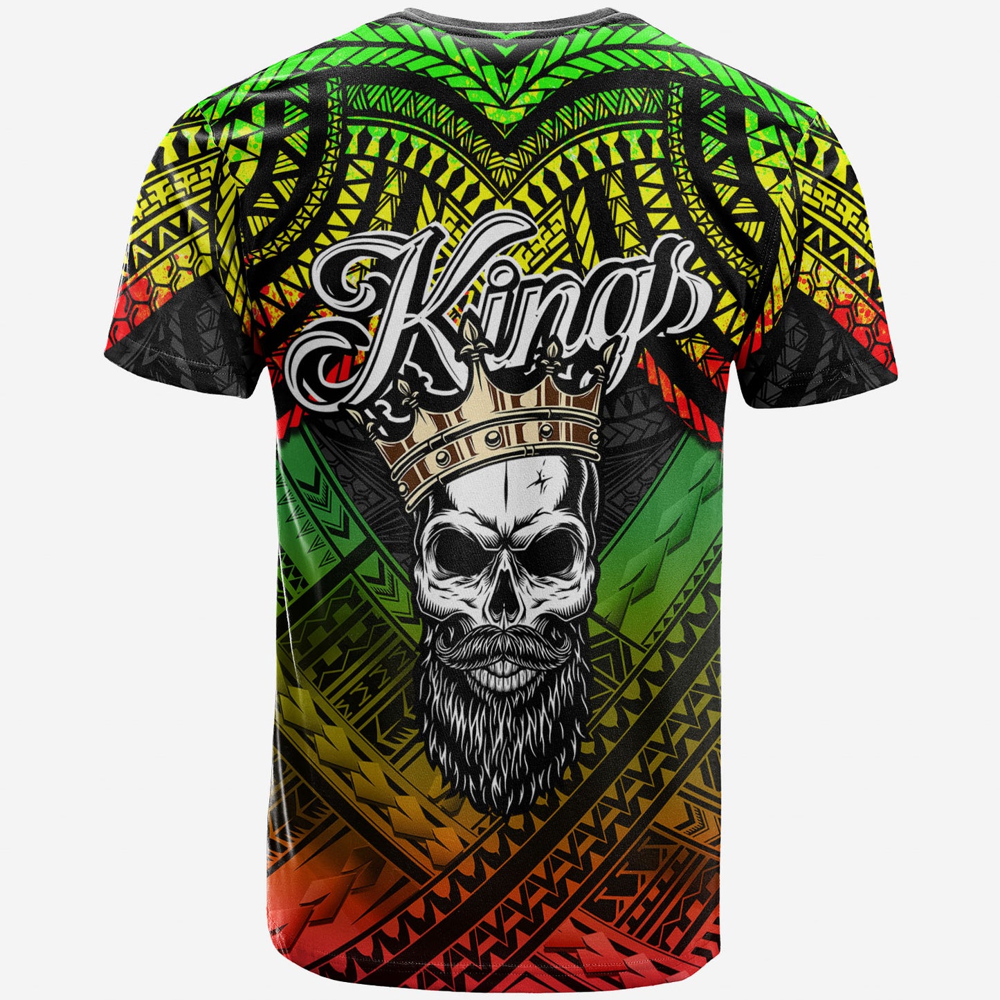Hawaii Custom Personalised T-Shirt - The Kings Of Maui With Hawaiian Reggage Tribal Patterns T-Shirt