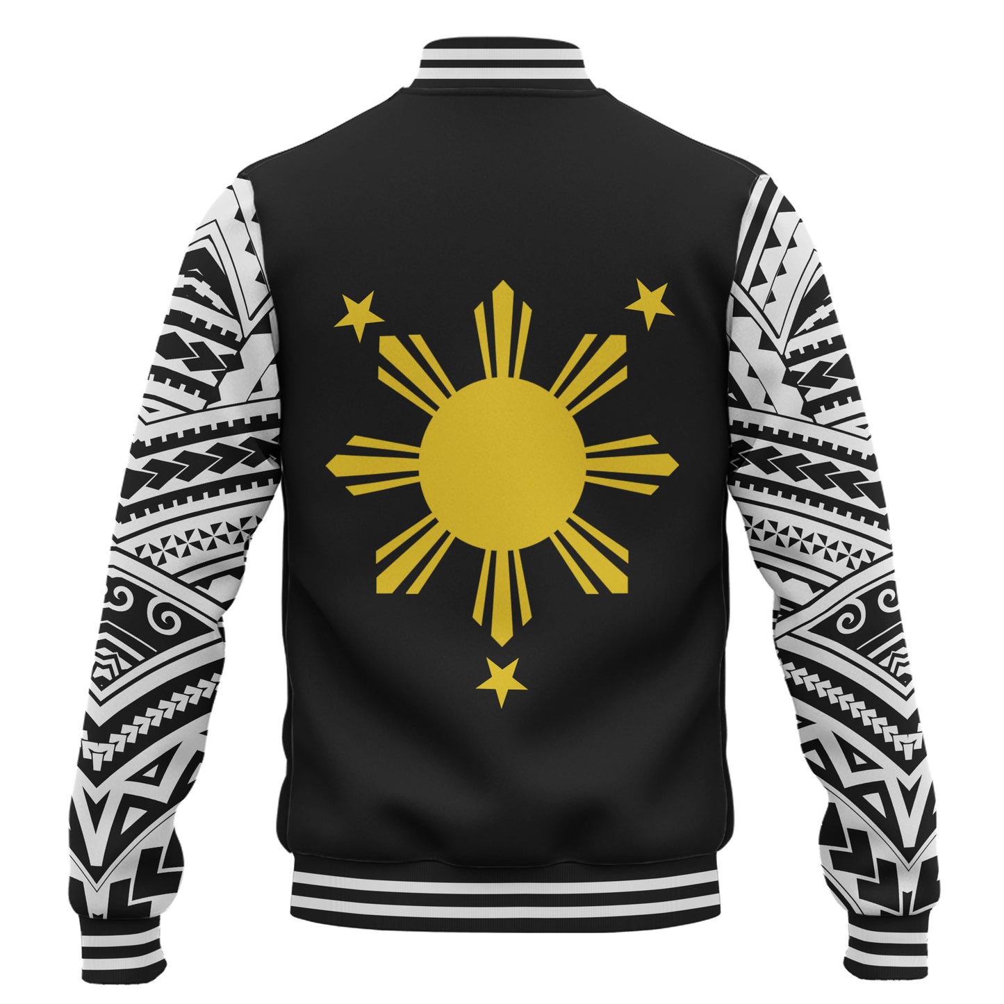 Philippines Filipinos Baseball Jacket Flag Polynesia Style