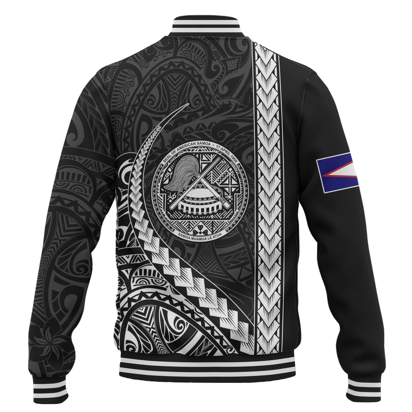 American Samoa Baseball Jacket Samoa Tribal Polynesian Coat Of Arms