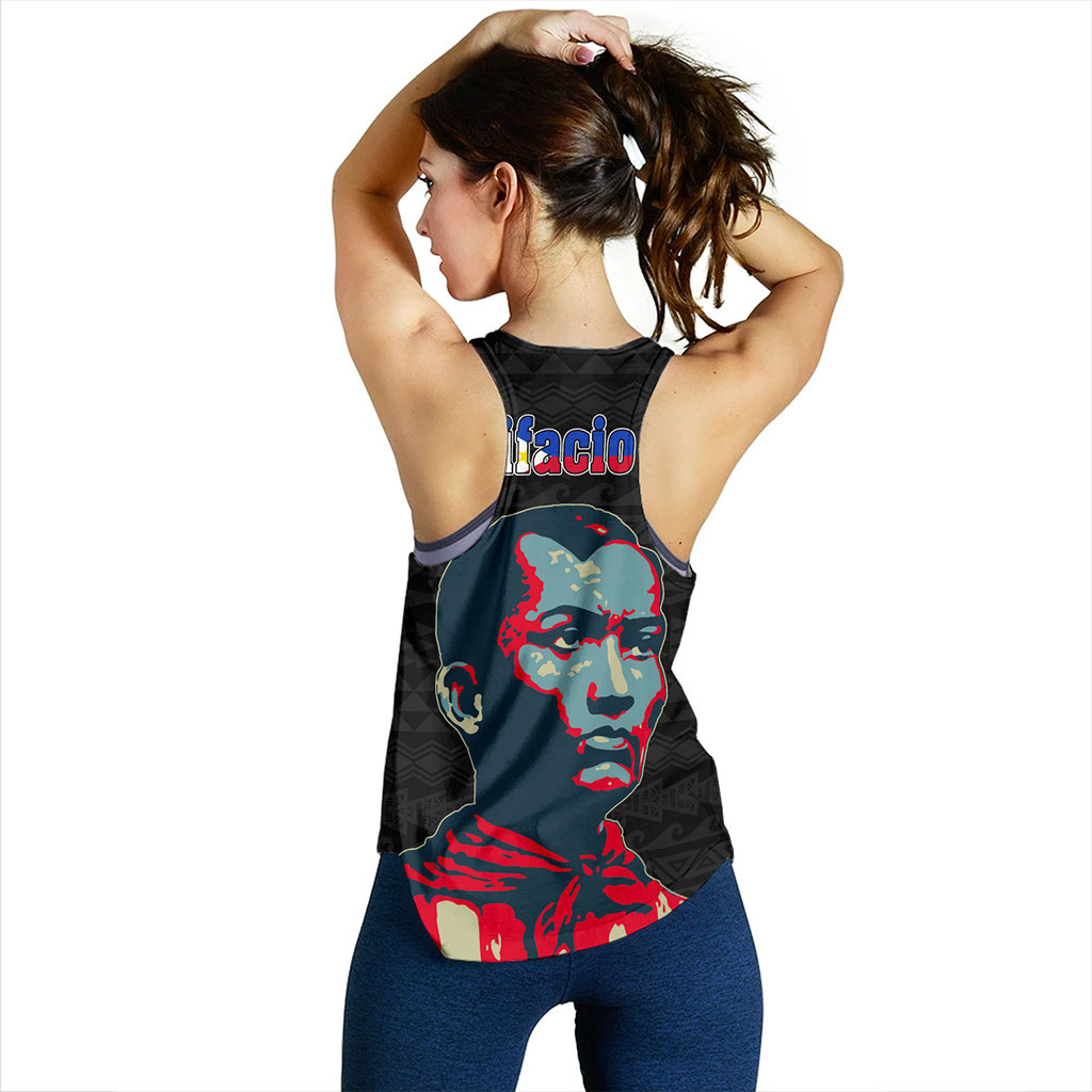 Philippines Filipinos Women Tank Bonifacio Day Tribal Crack Style