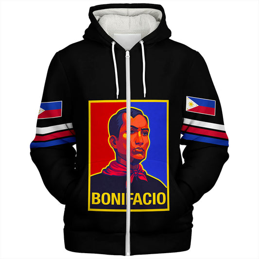 Philippines Filipinos Sherpa Hoodie Bonifacio Day Holiday