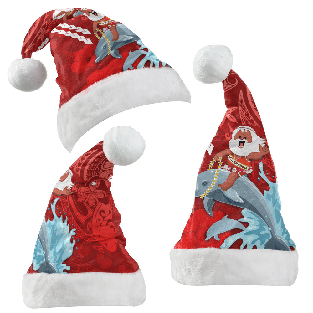 Hawaii Polynesian Christmas Hat - Polynesian Santa Christmas Ugly Hawaii Hat