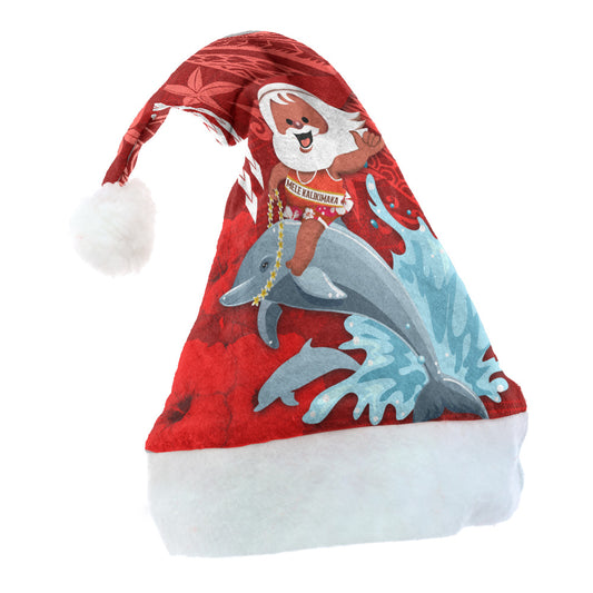 Hawaii Polynesian Christmas Hat - Polynesian Santa Christmas Ugly Hawaii Hat