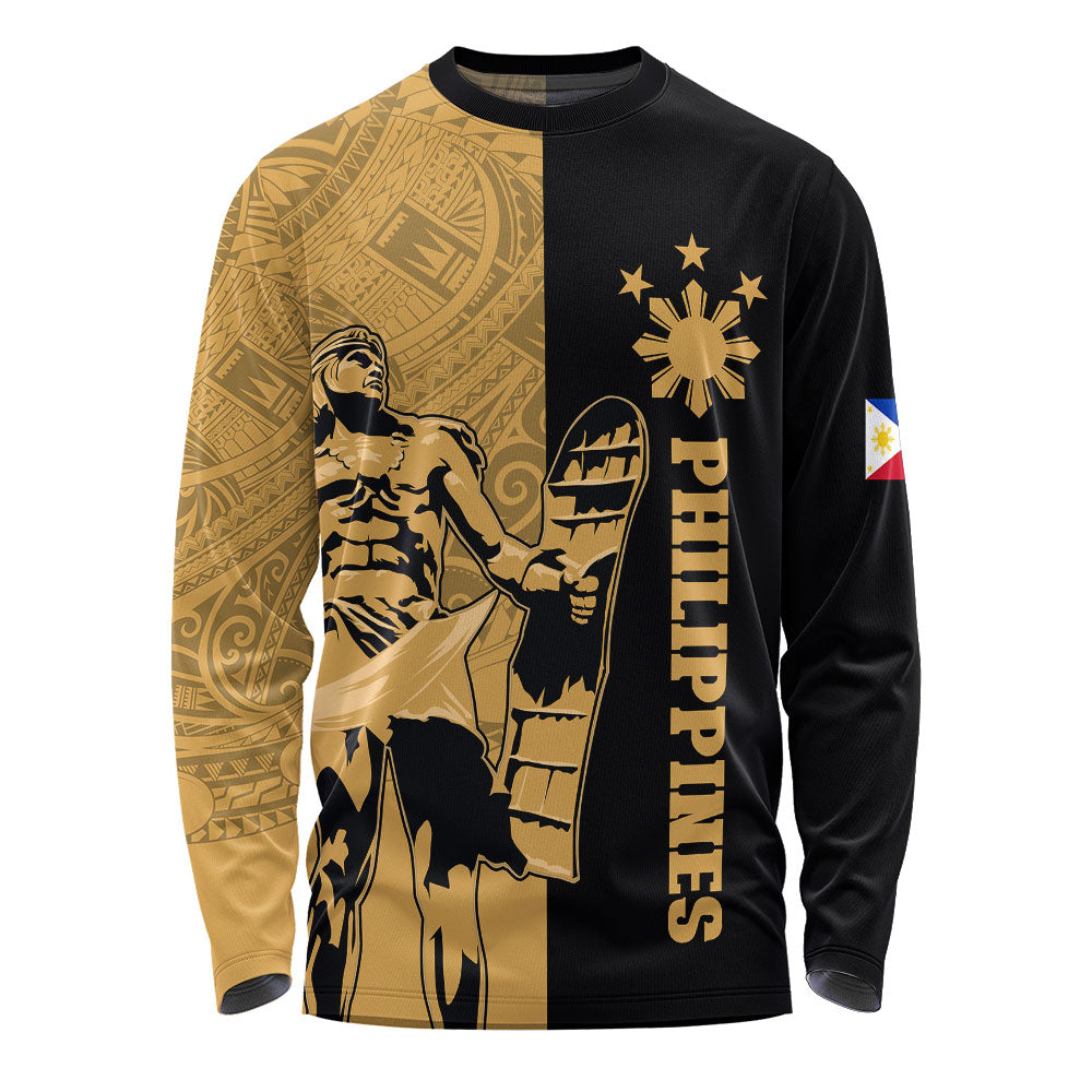 Philippines Filipinos Long Sleeve T-shirt Lapu Lapu Star Tribal