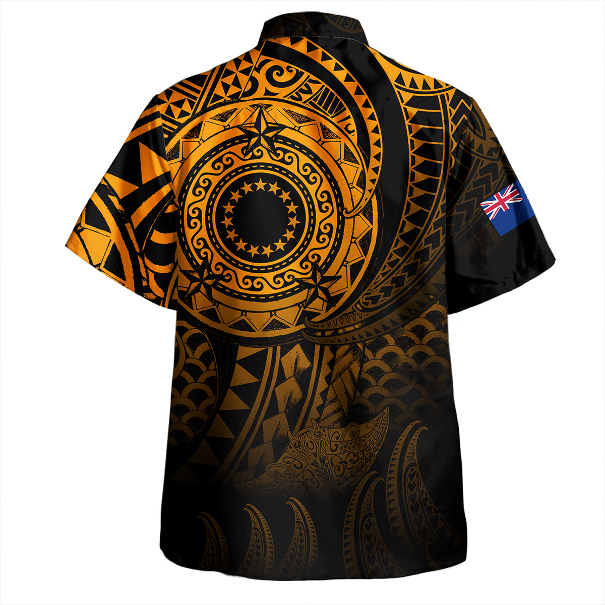 Cook Islands Hawaiian Shirt Pearl Of The Pacific Gold Polynesian Tattau