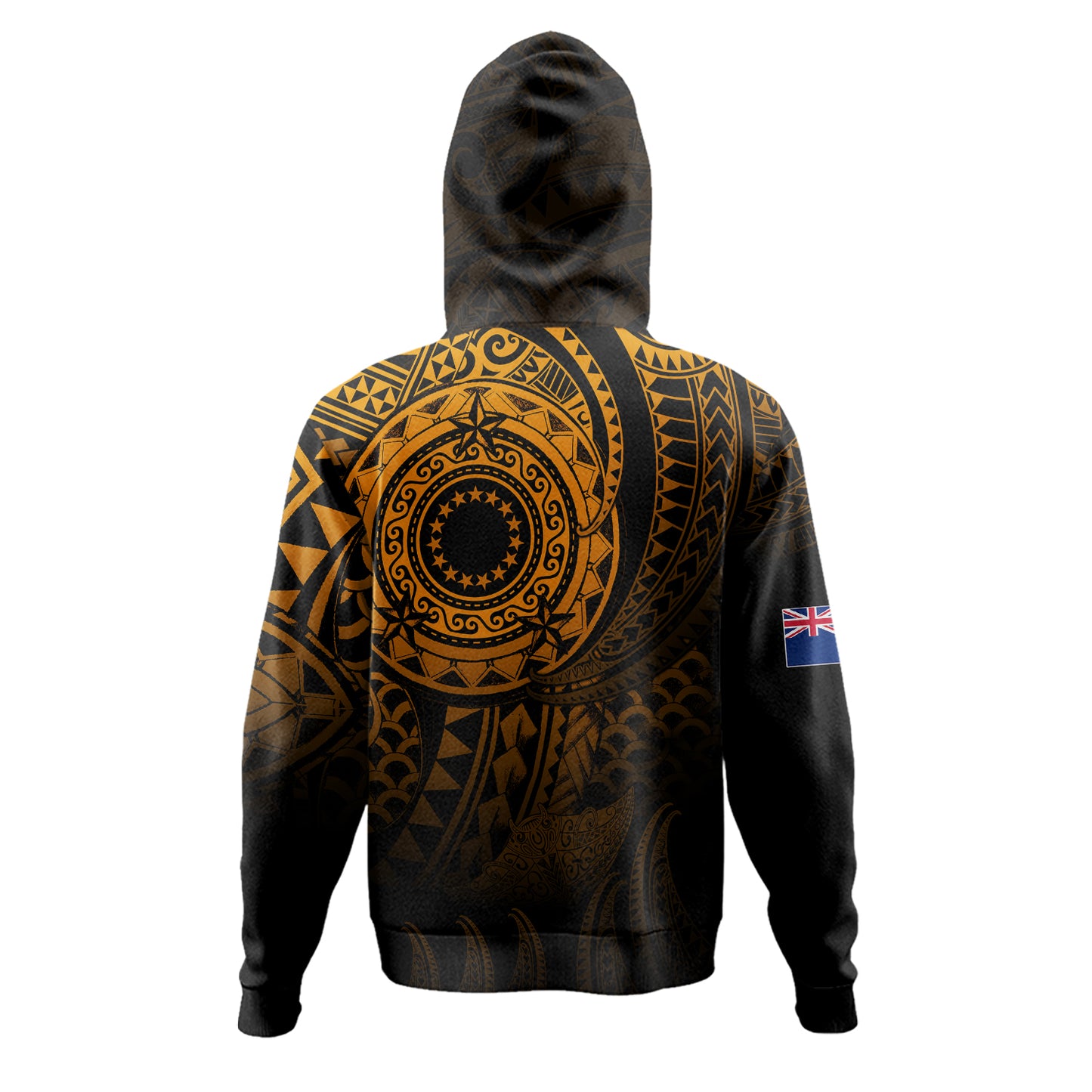 Cook Islands Hoodie Pearl Of The Pacific Gold Polynesian Tattau