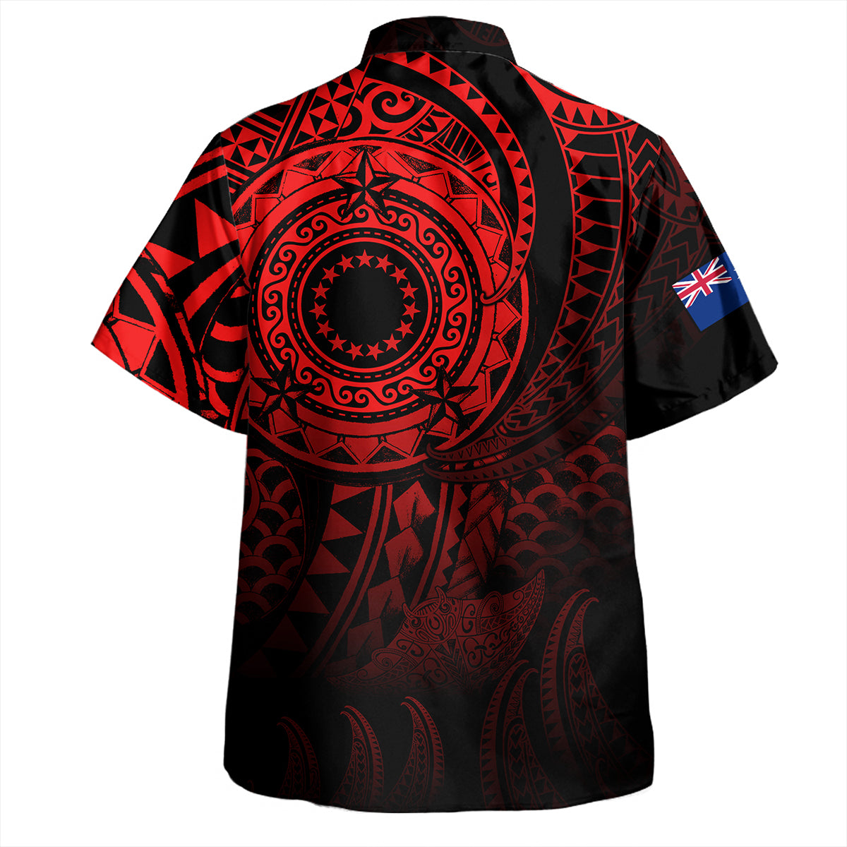 Cook Islands Hawaiian Shirt Pearl Of The Pacific Red Polynesian Tattau