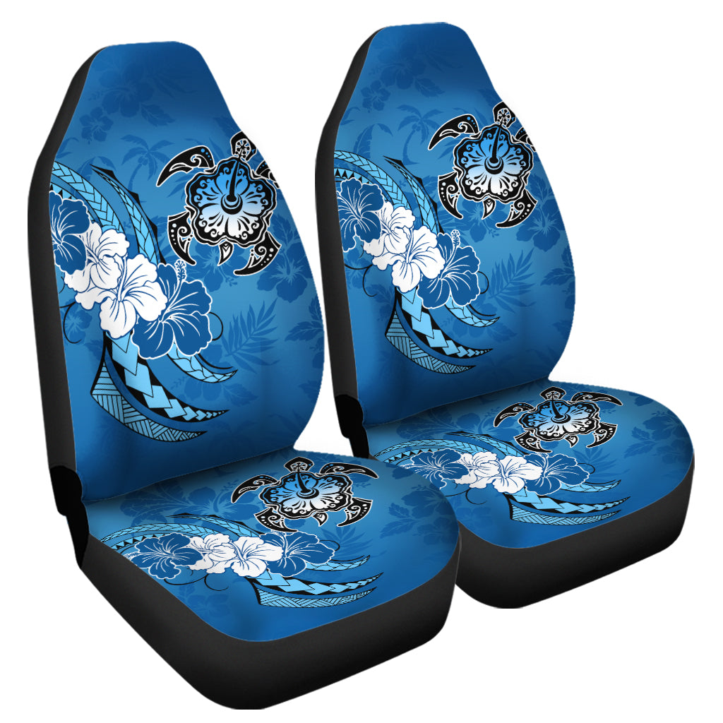 Hawaii Car Seat Covers Hibiscus Flower And Sea Turtle Polynesian