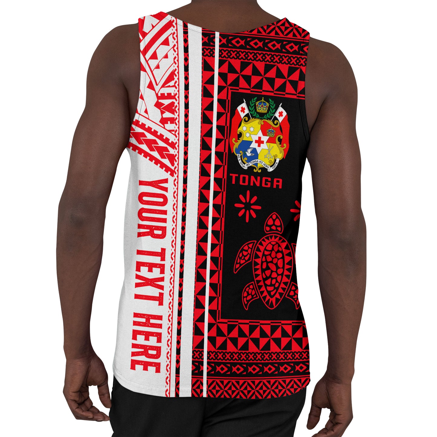Tonga Men Tank Top - Custom Proud To be Tongan Polynesian Patterns With Tonga Kupesi