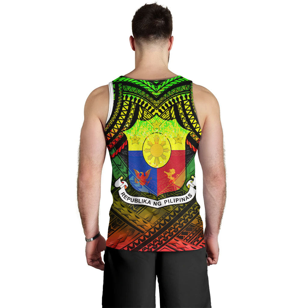 Philippines Men Tank Top - Custom Hope Begins In Your Home Reggae Style