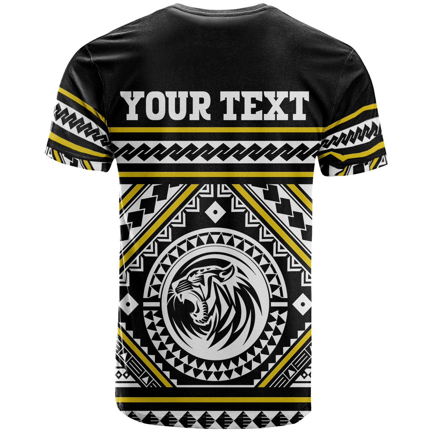 Hawaii McKinley Tigers Custom Polynesian T-shirt - President William McKinley High School Tigers Tribal Style