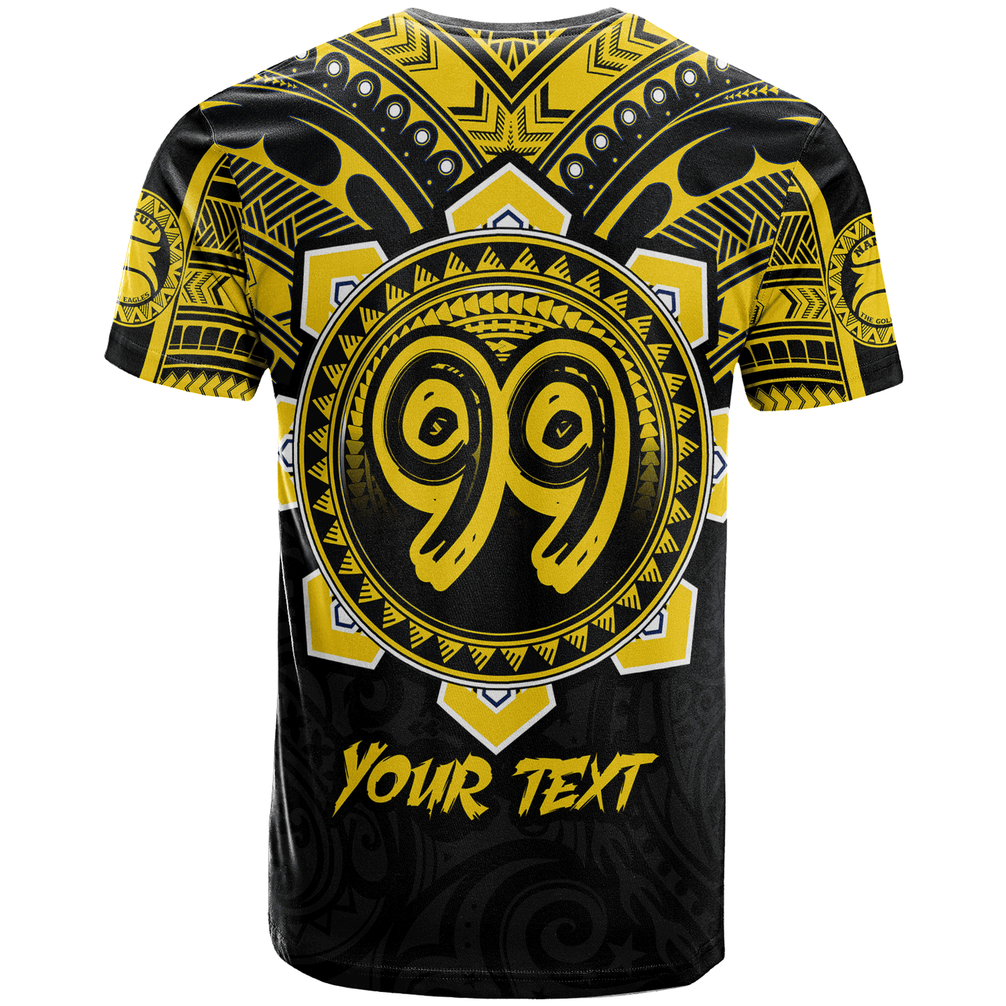 Hawaii T-Shirt Custom Nanakuli High & Intermediate School Home Of Golden Hawks Tribal Style