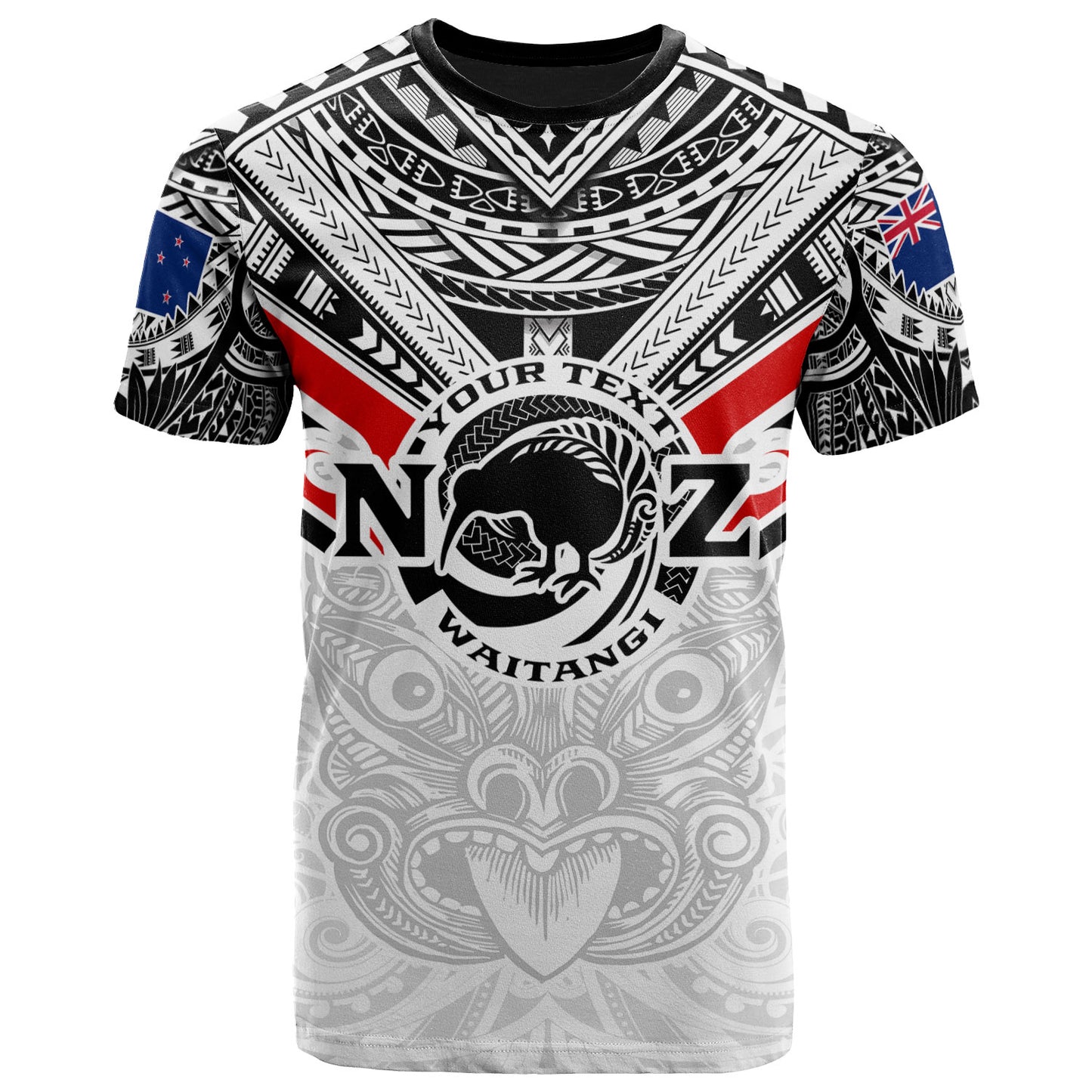 New Zealand Waitangi Day T Shirt - New Zealand Kiwi Fern With Maori Koru Spiral Polynesian Style