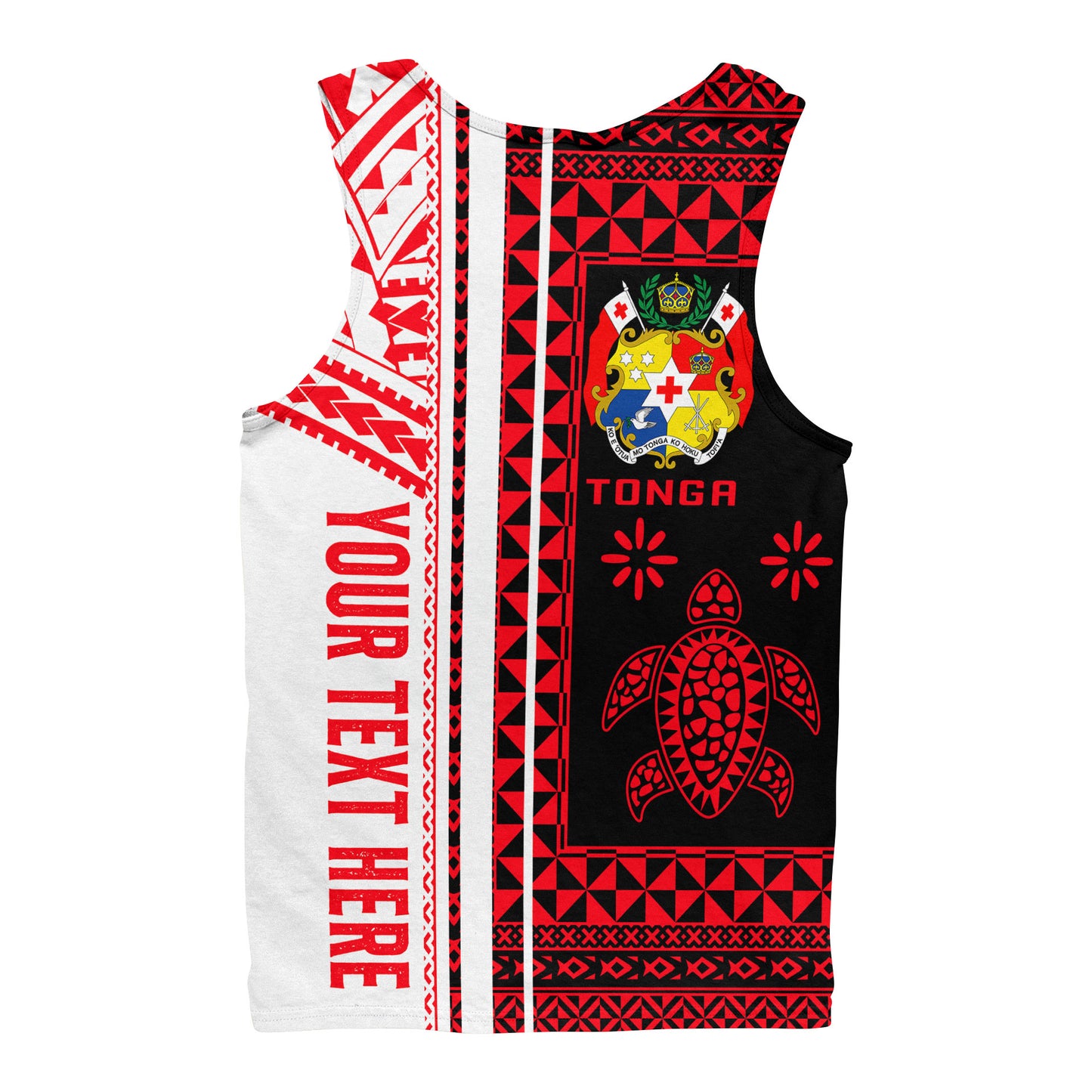 Tonga Men Tank Top - Custom Proud To be Tongan Polynesian Patterns With Tonga Kupesi