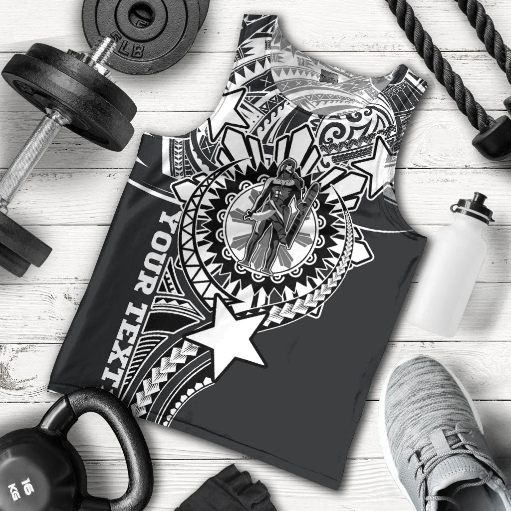 Philippines Custom Men Tank Top - Lapu-Lapu The King Of Cebu Black Style