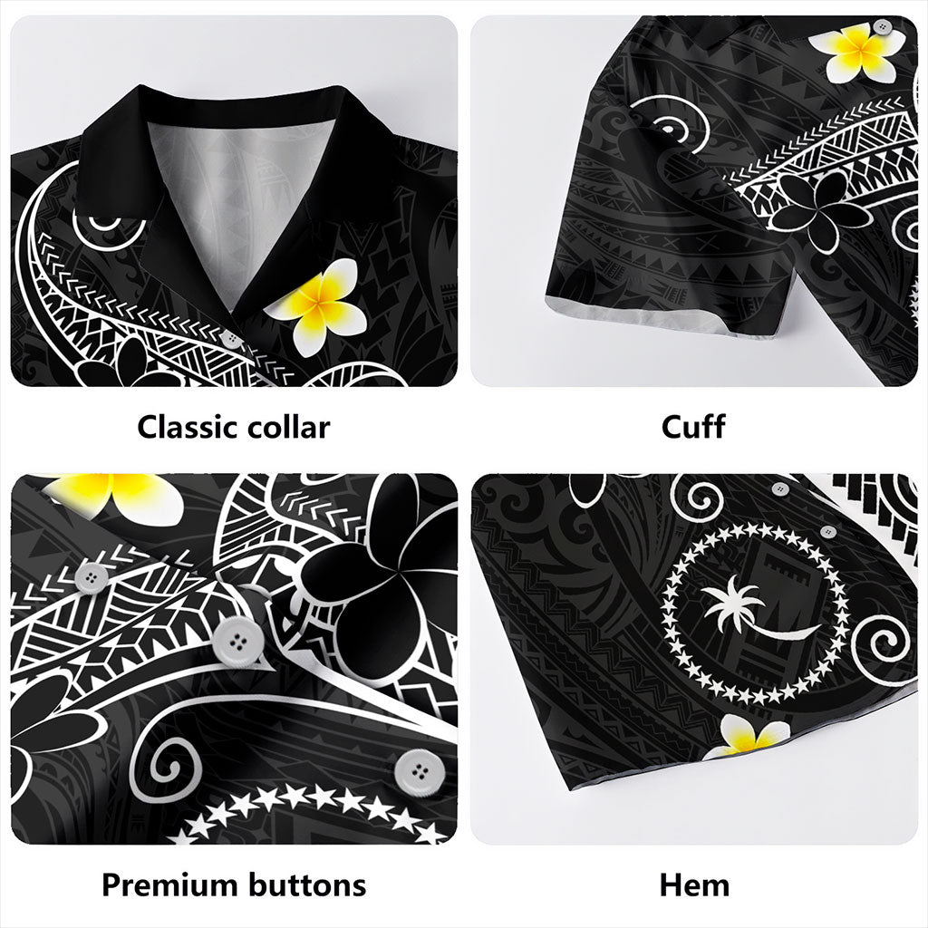 Chuuk State Hawaiian Shirt Polynesia Floral Tribal